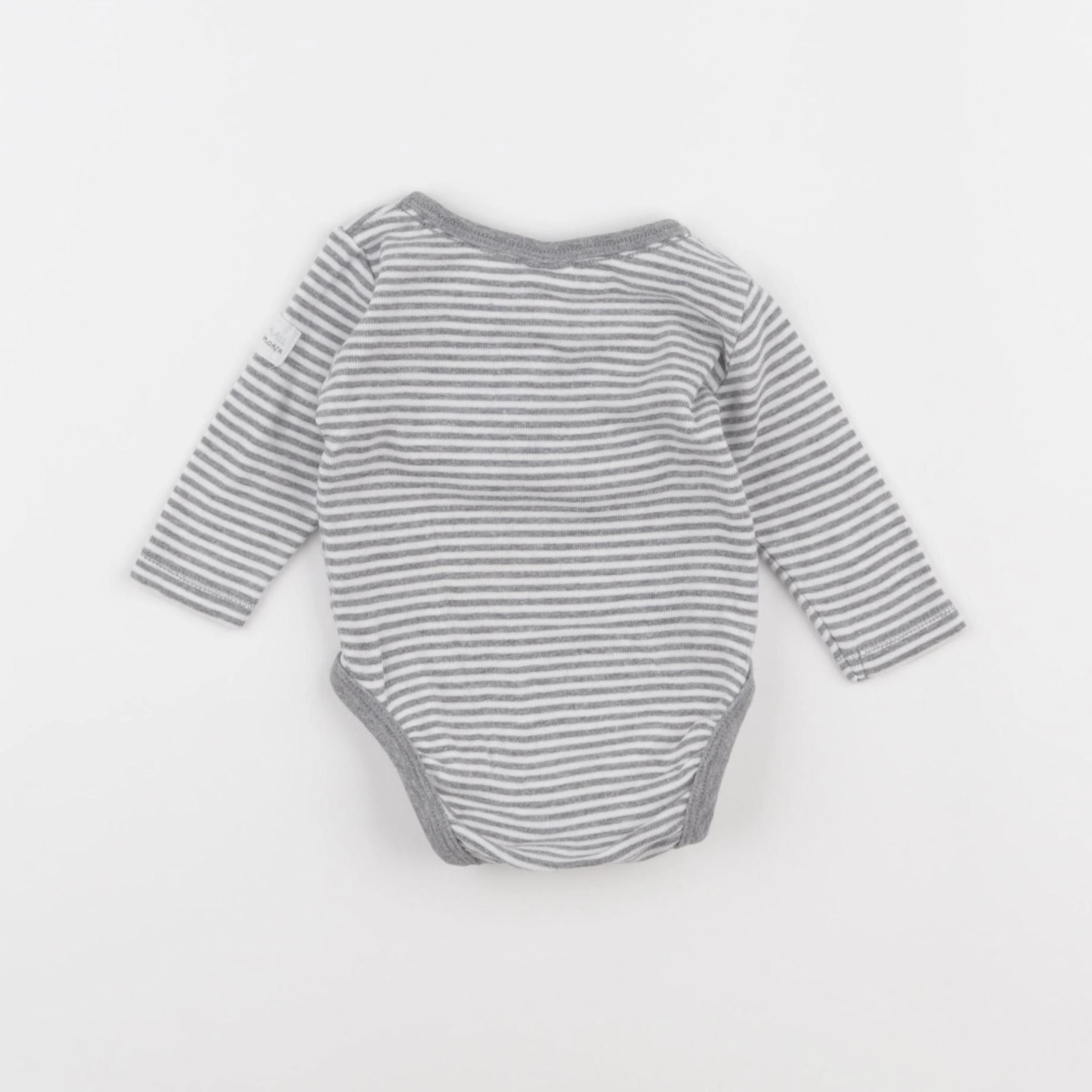 H&M - body gris, beige - 0/1 mois