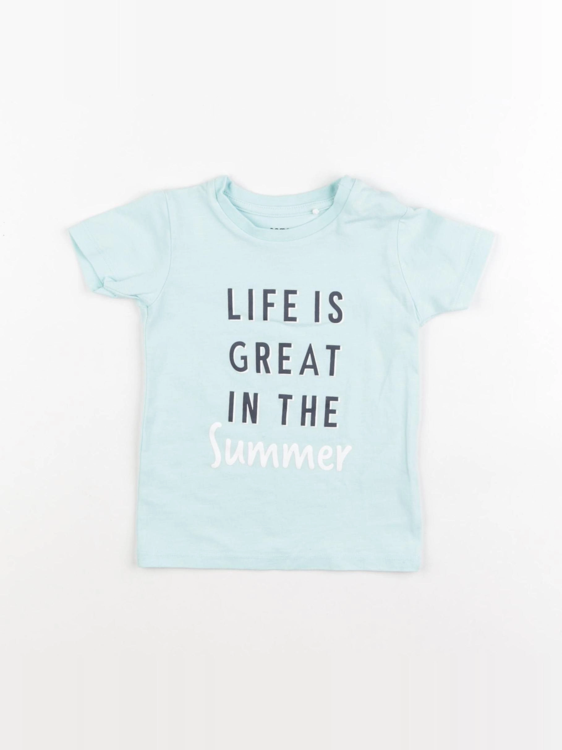Name it - tee-shirt bleu - 6/9 mois