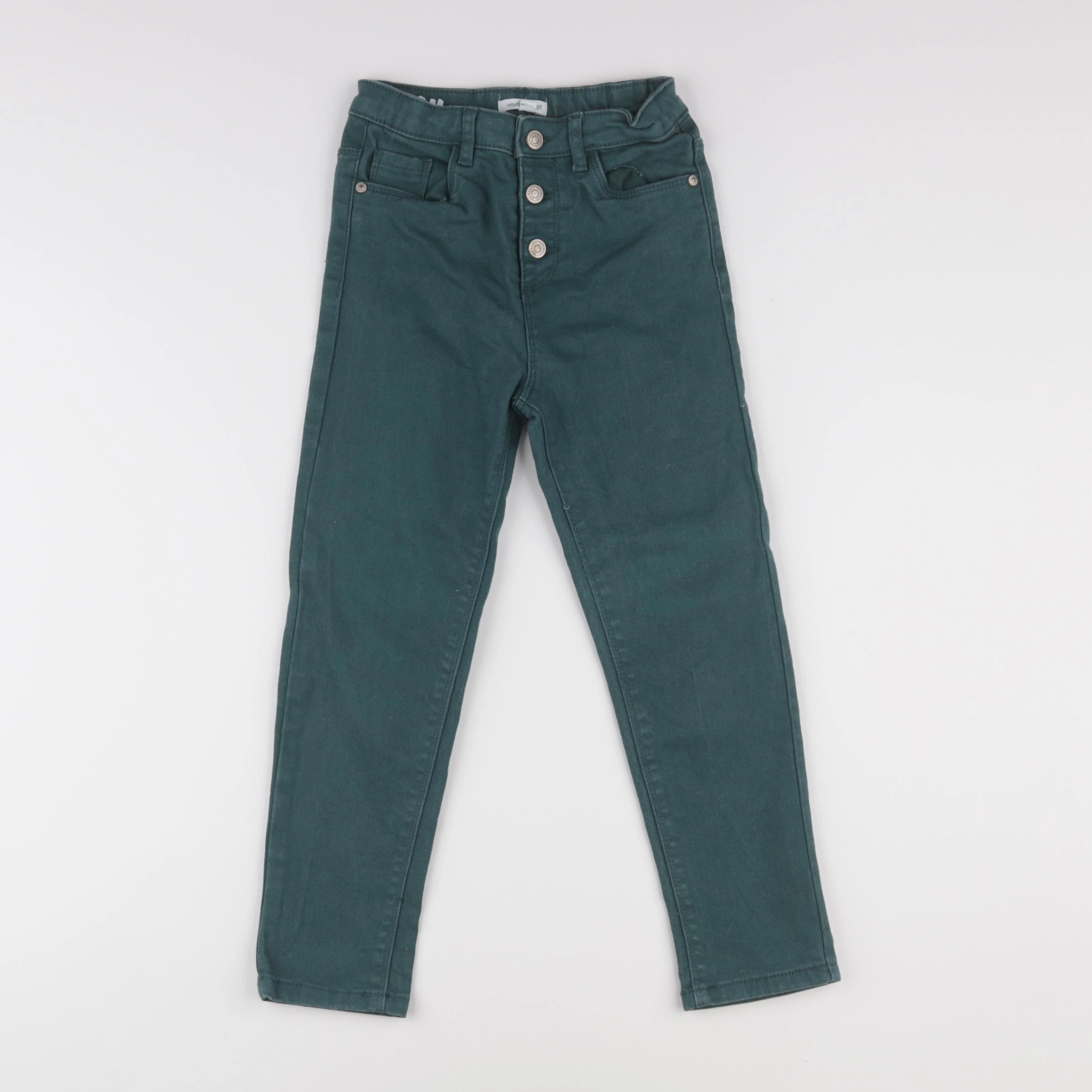 Vertbaudet - jean vert - 7 ans