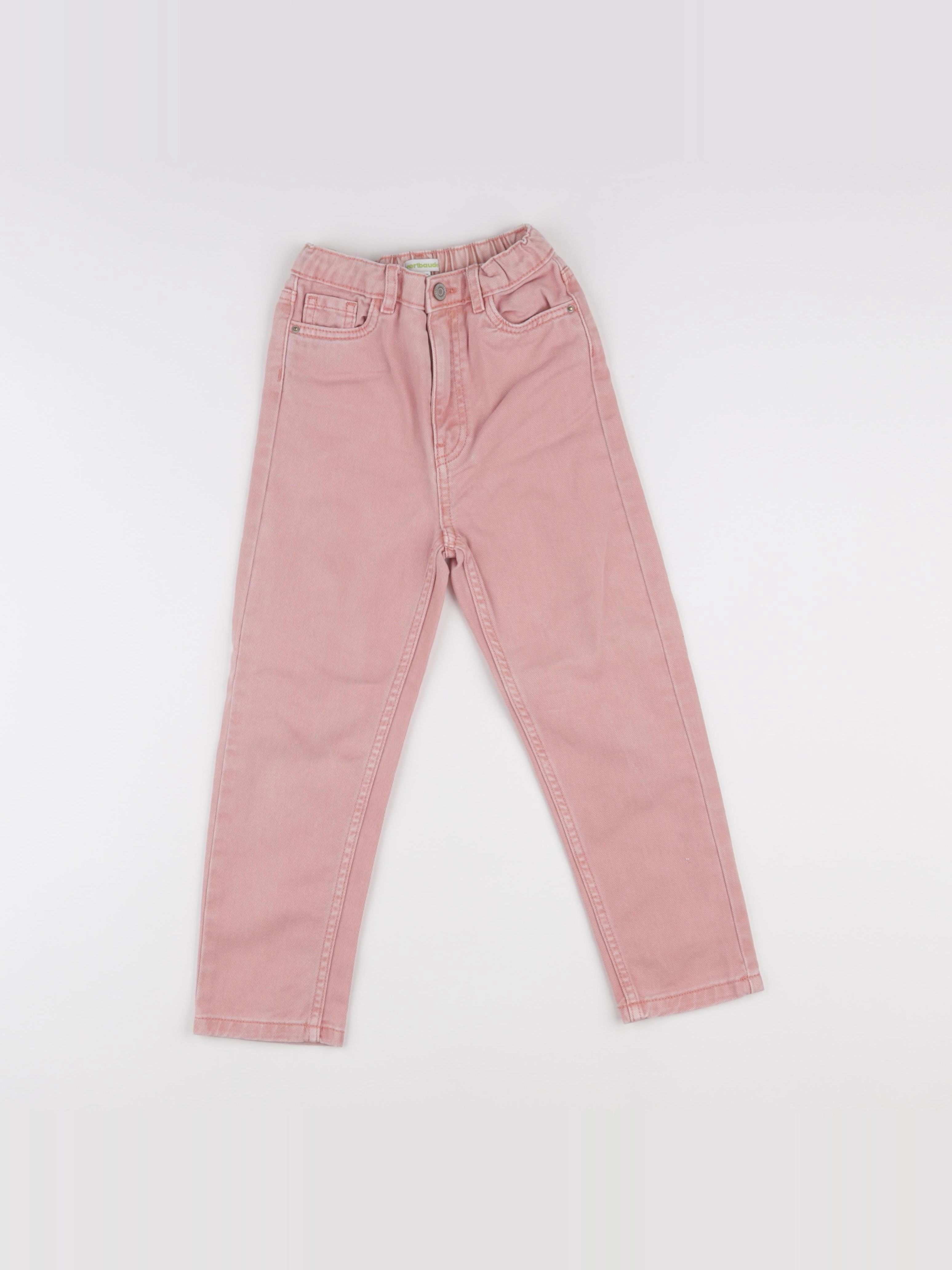 Vertbaudet - jean rose - 7 ans