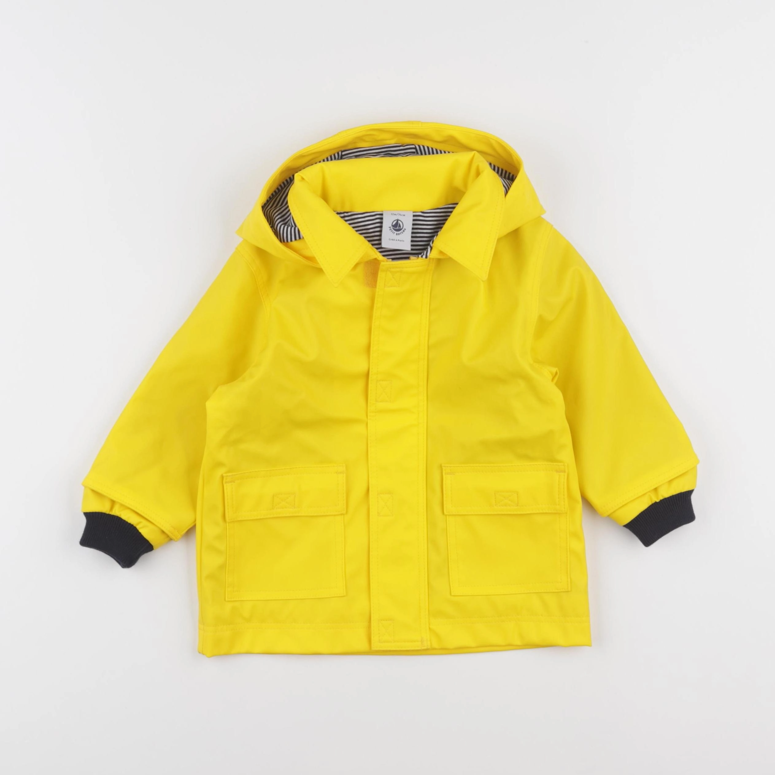 Petit Bateau - imperméable jaune - 12 mois