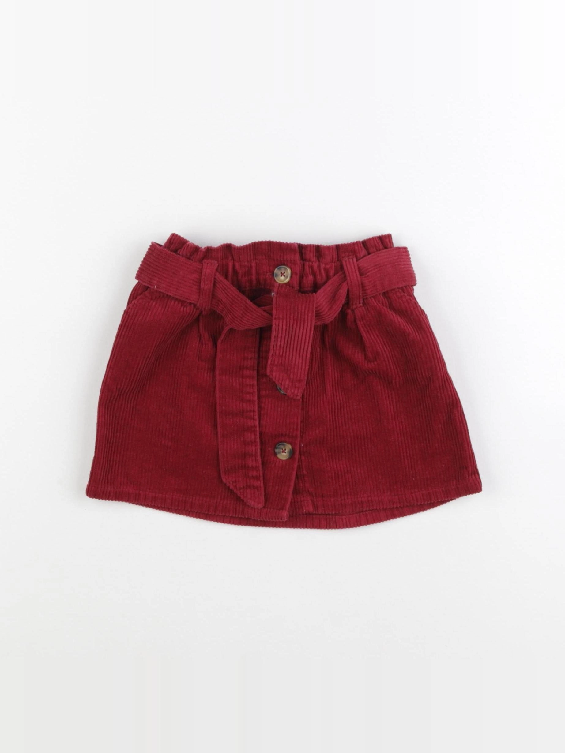 Vertbaudet - jupe rouge - 3 ans