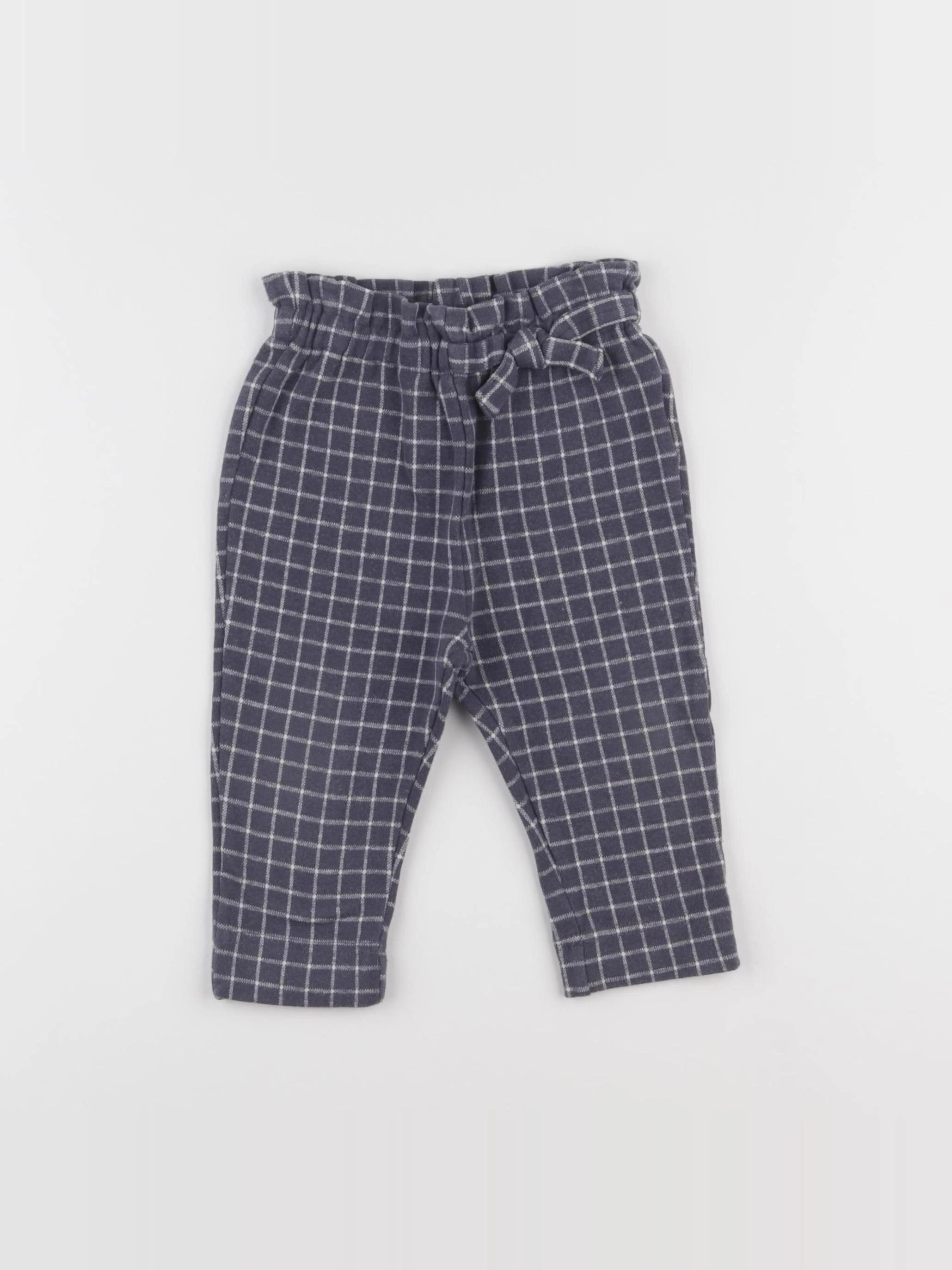 Vertbaudet - pantalon bleu - 12 mois