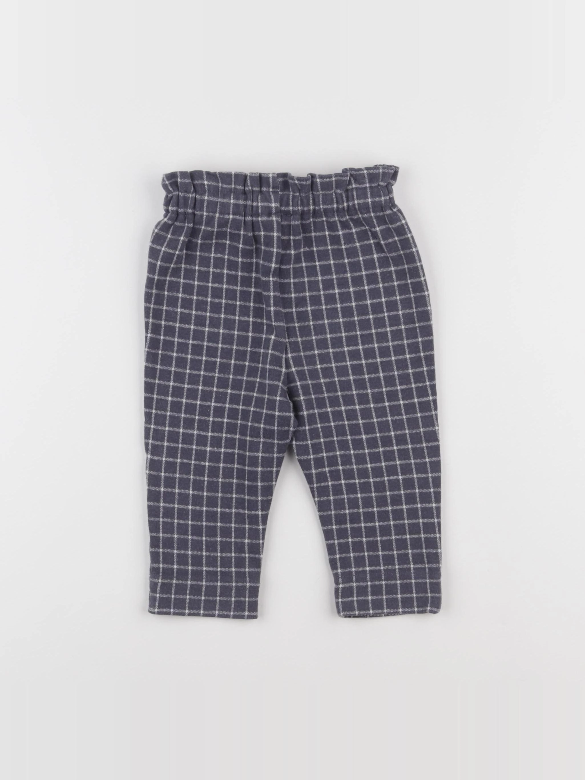 Vertbaudet - pantalon bleu - 12 mois