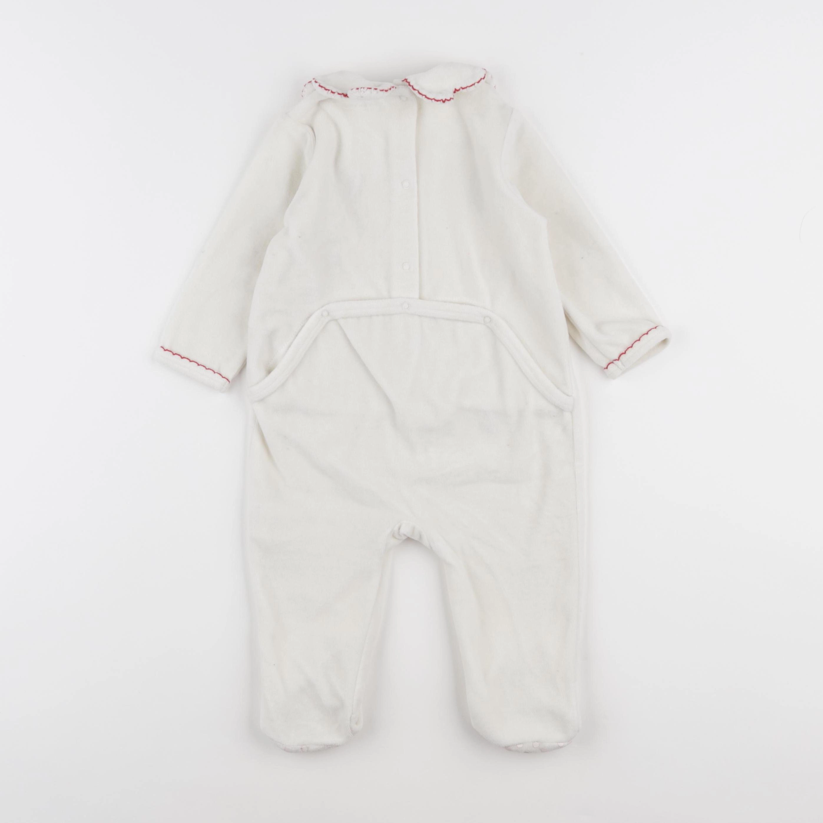 Vertbaudet - pyjama velours beige - 12 mois