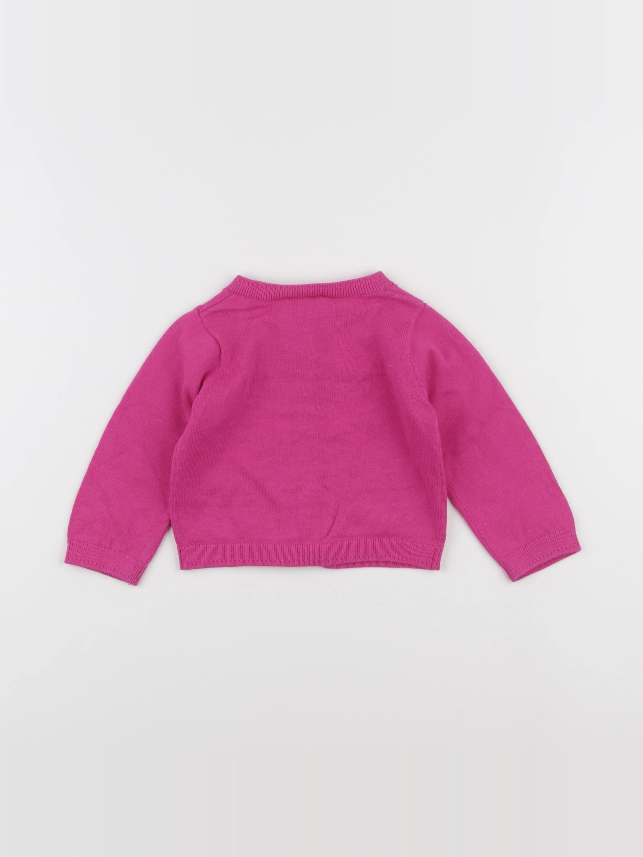 Jacadi - gilet rose - 12 mois