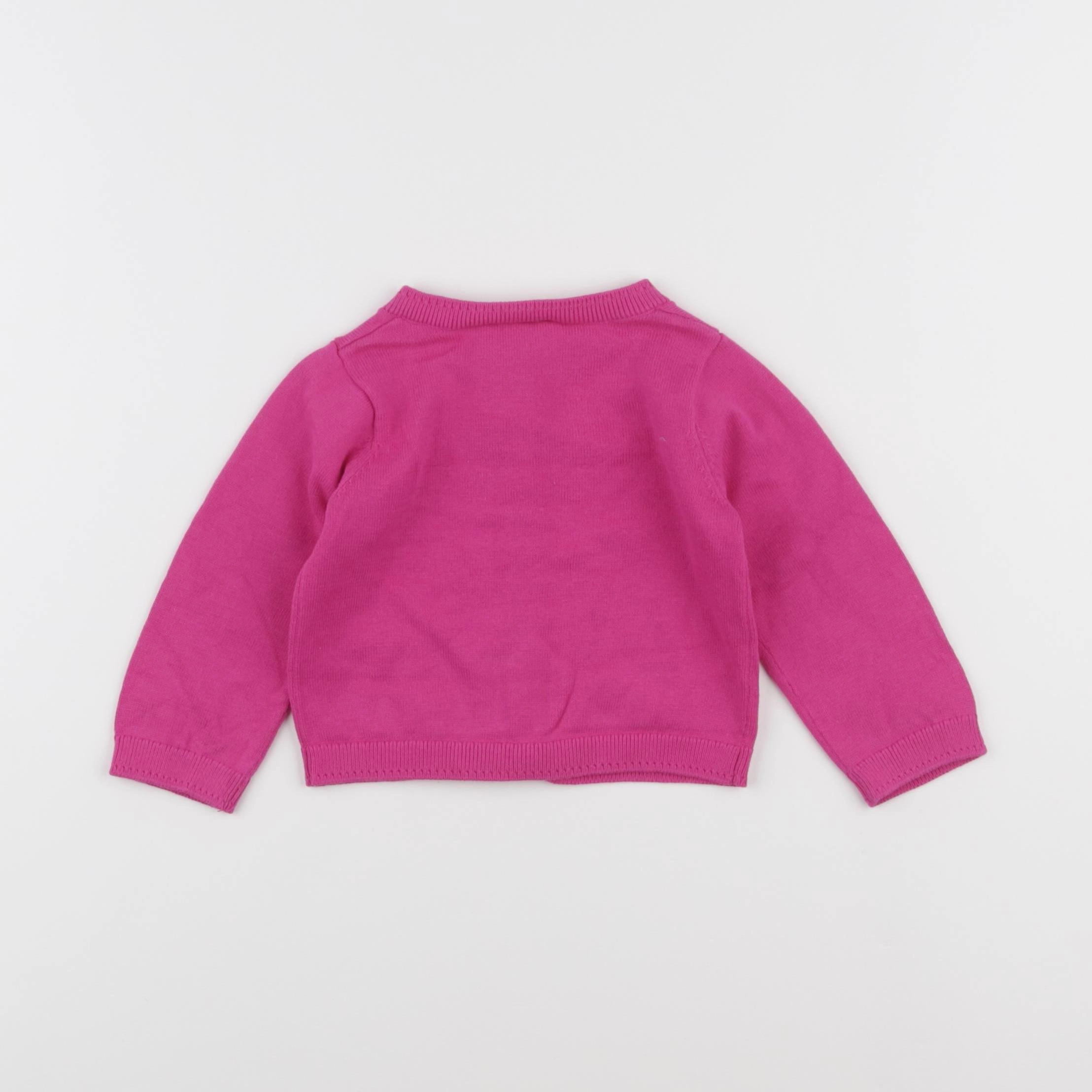 Jacadi - gilet rose - 12 mois