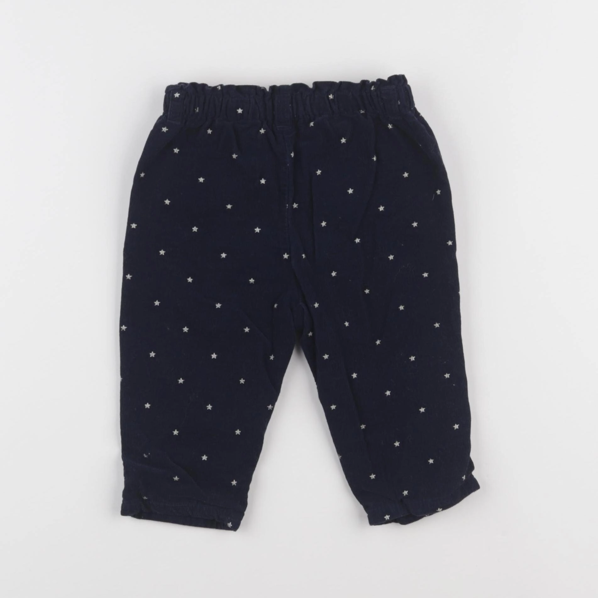 Vertbaudet - pantalon bleu - 12 mois