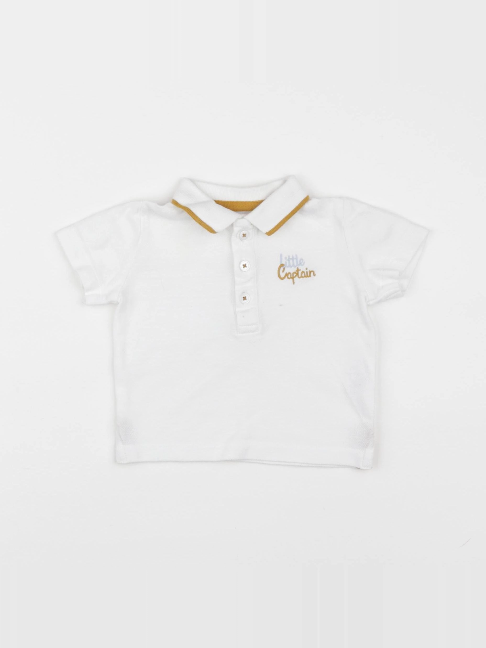 Boutchou - polo blanc - 6 mois