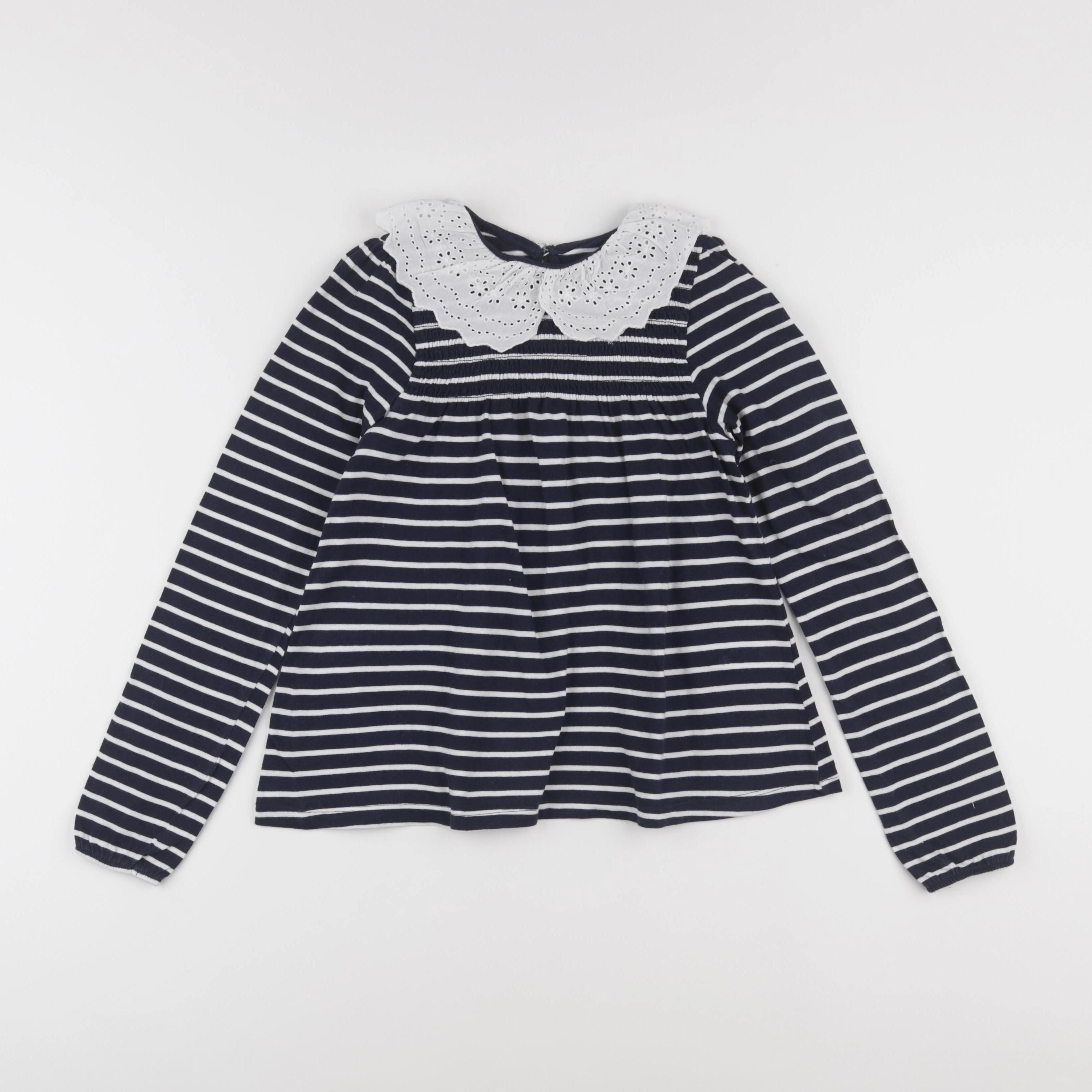 Vertbaudet - tee-shirt bleu, blanc - 10 ans