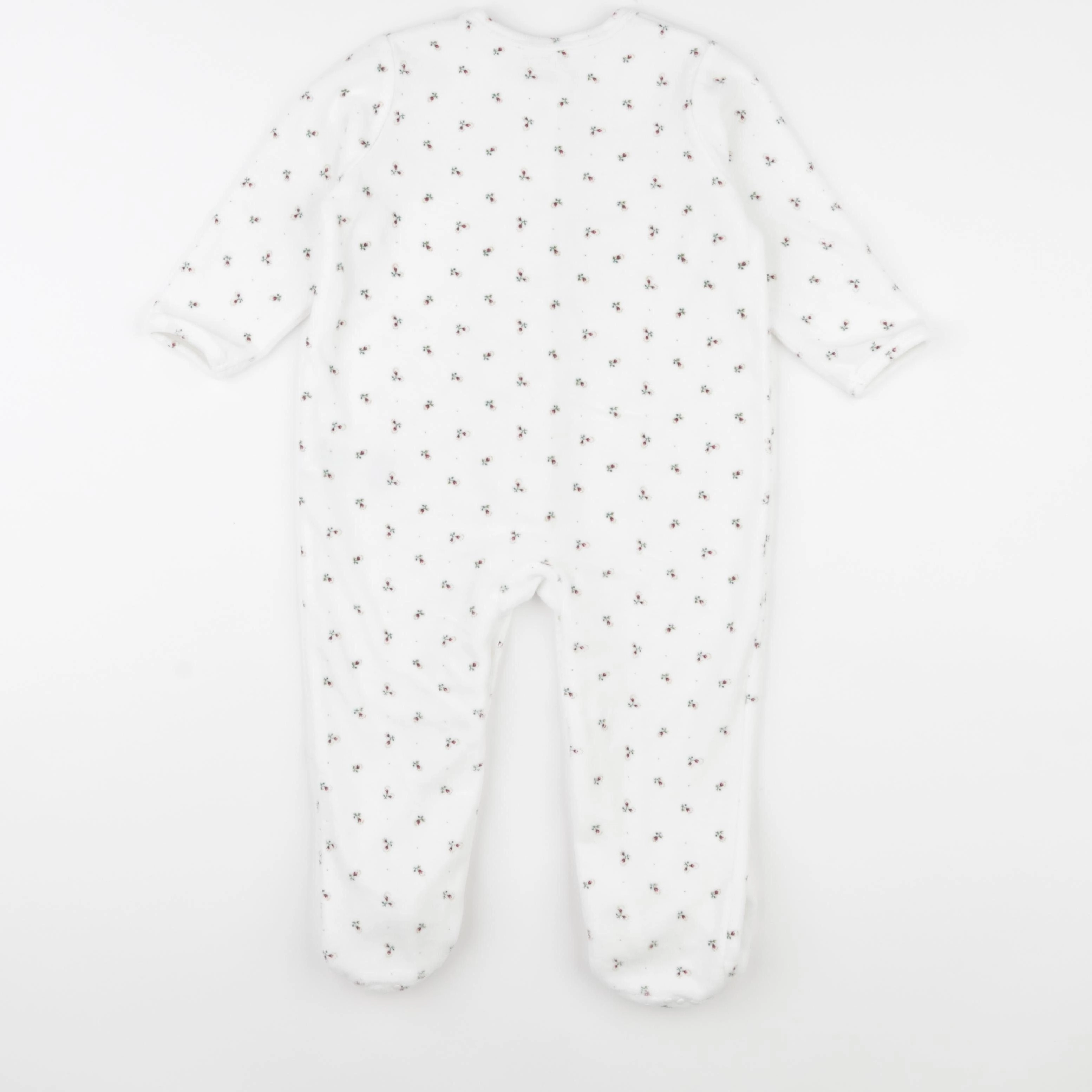 Vertbaudet - pyjama velours blanc - 2 ans