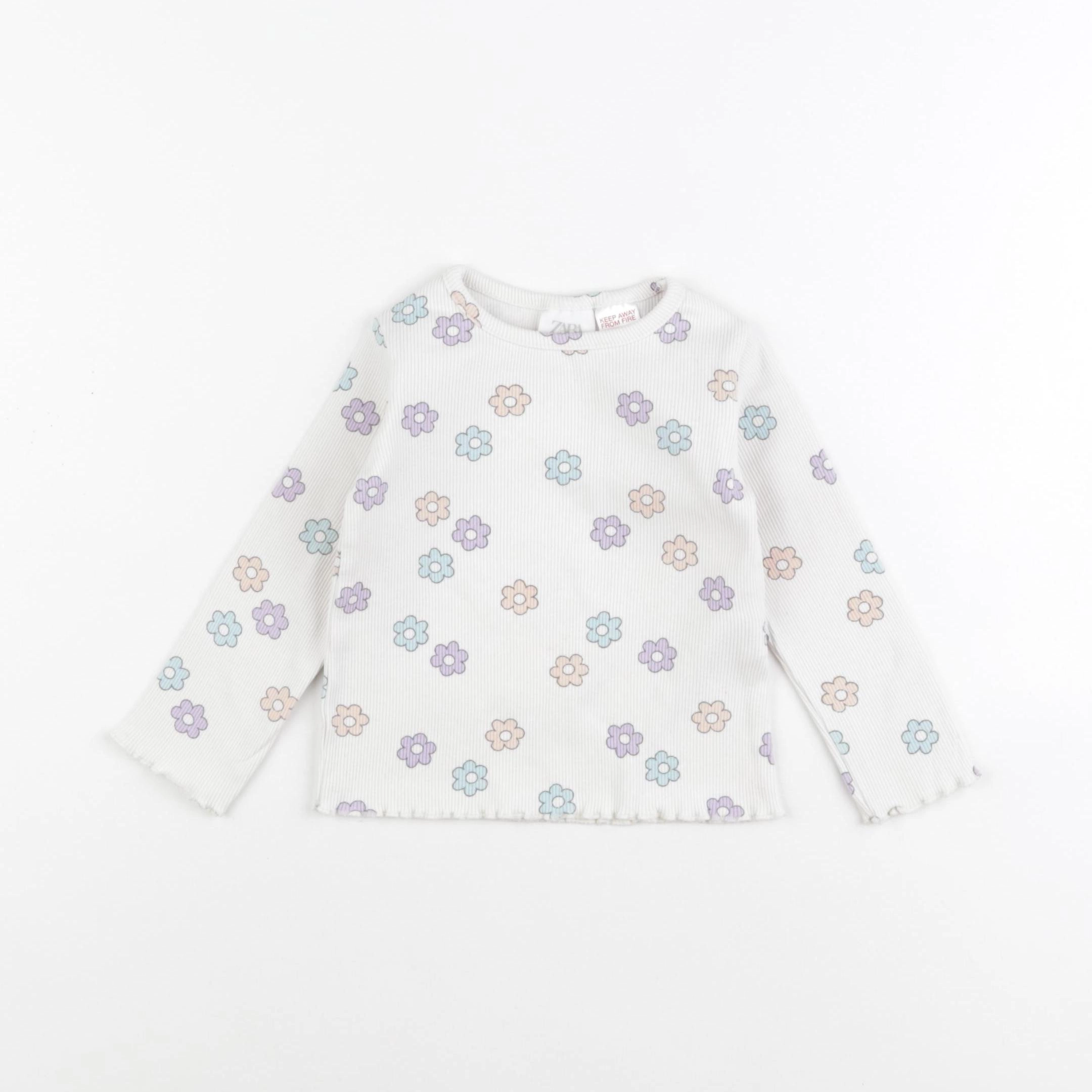 Zara - tee-shirt blanc - 9/12 mois