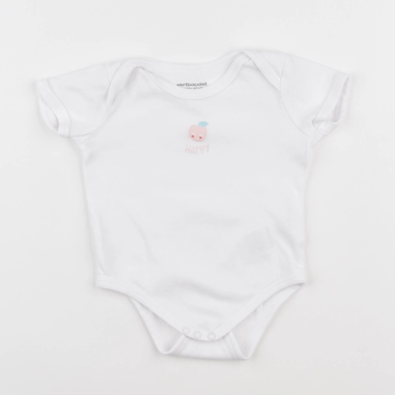 Vertbaudet - body blanc - 6 mois
