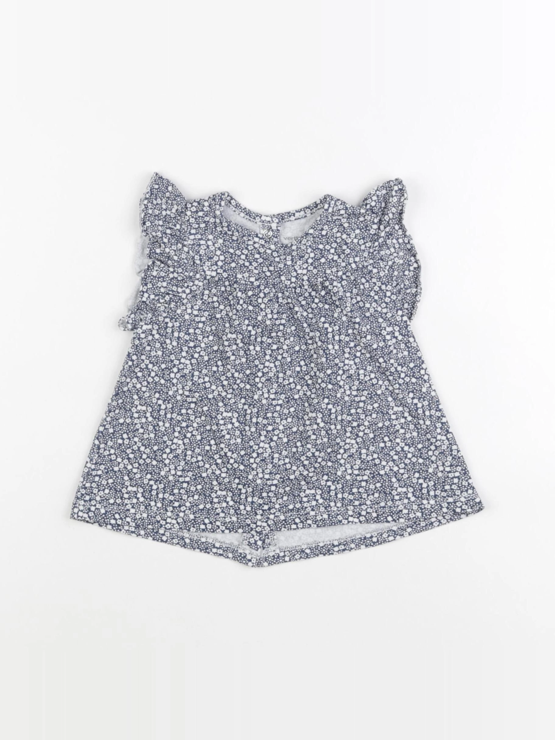 Vertbaudet - tee-shirt bleu - 18 mois