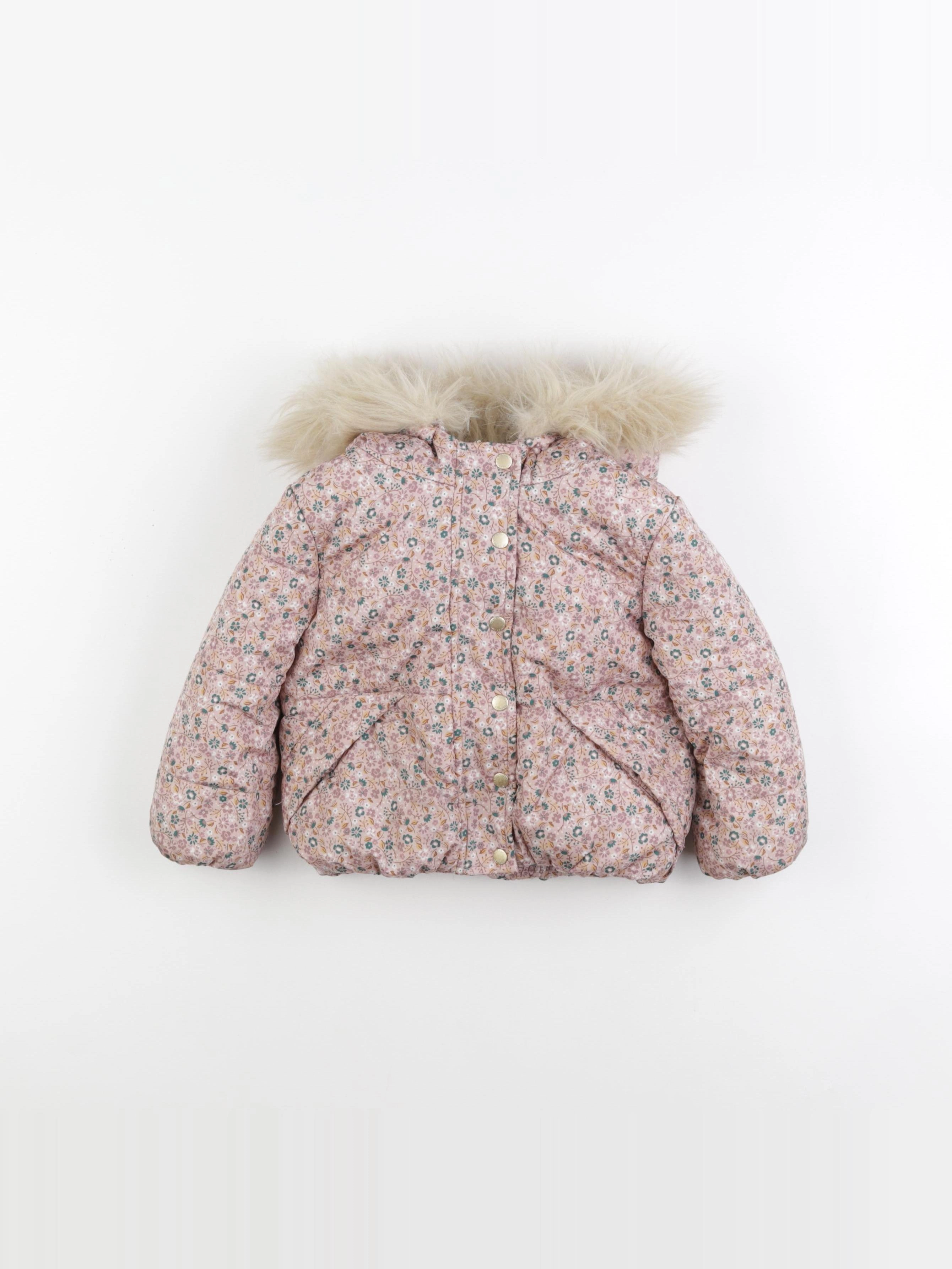 Vertbaudet - doudoune rose - 2 ans