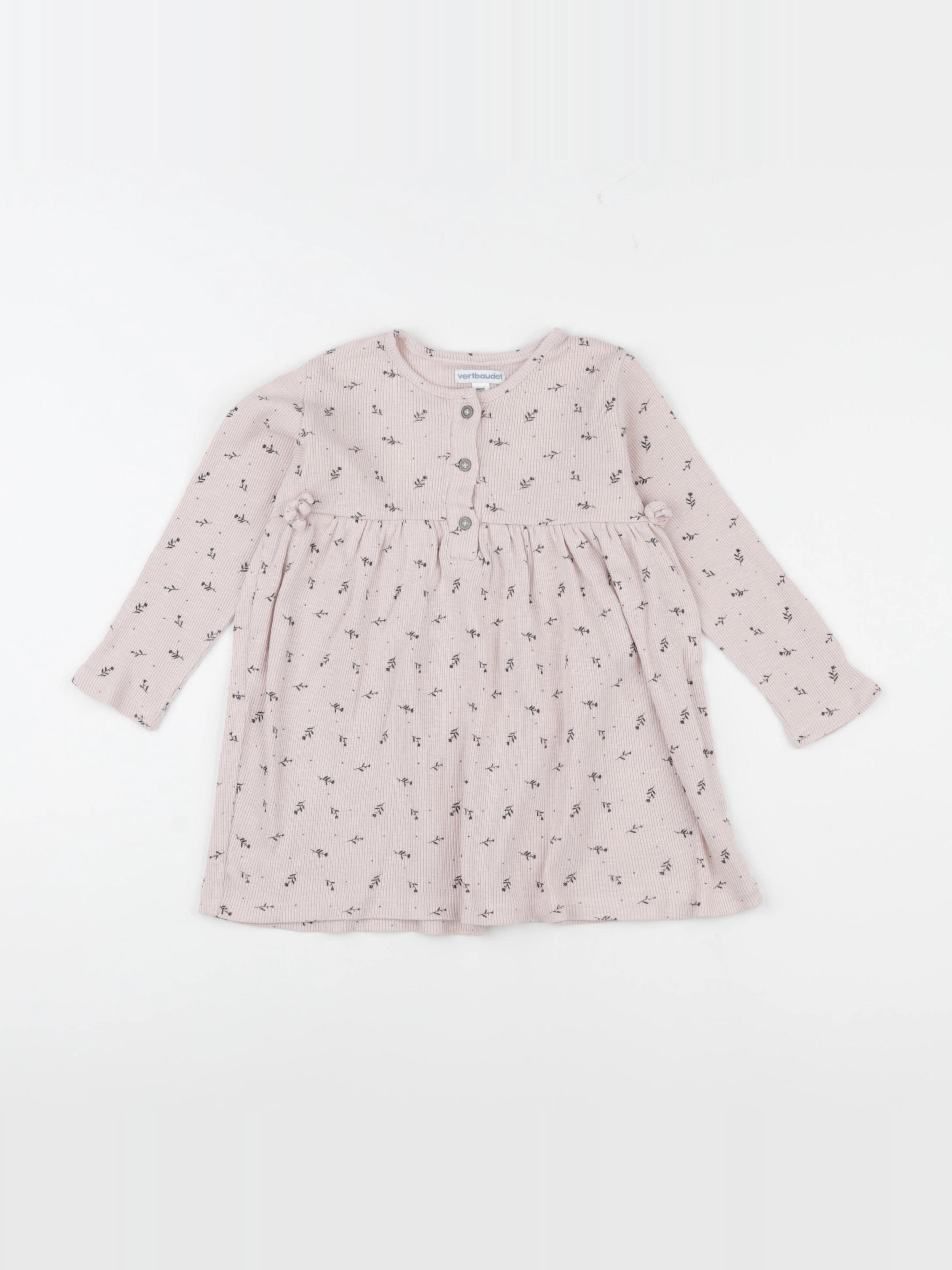Vertbaudet - robe rose - 36 mois