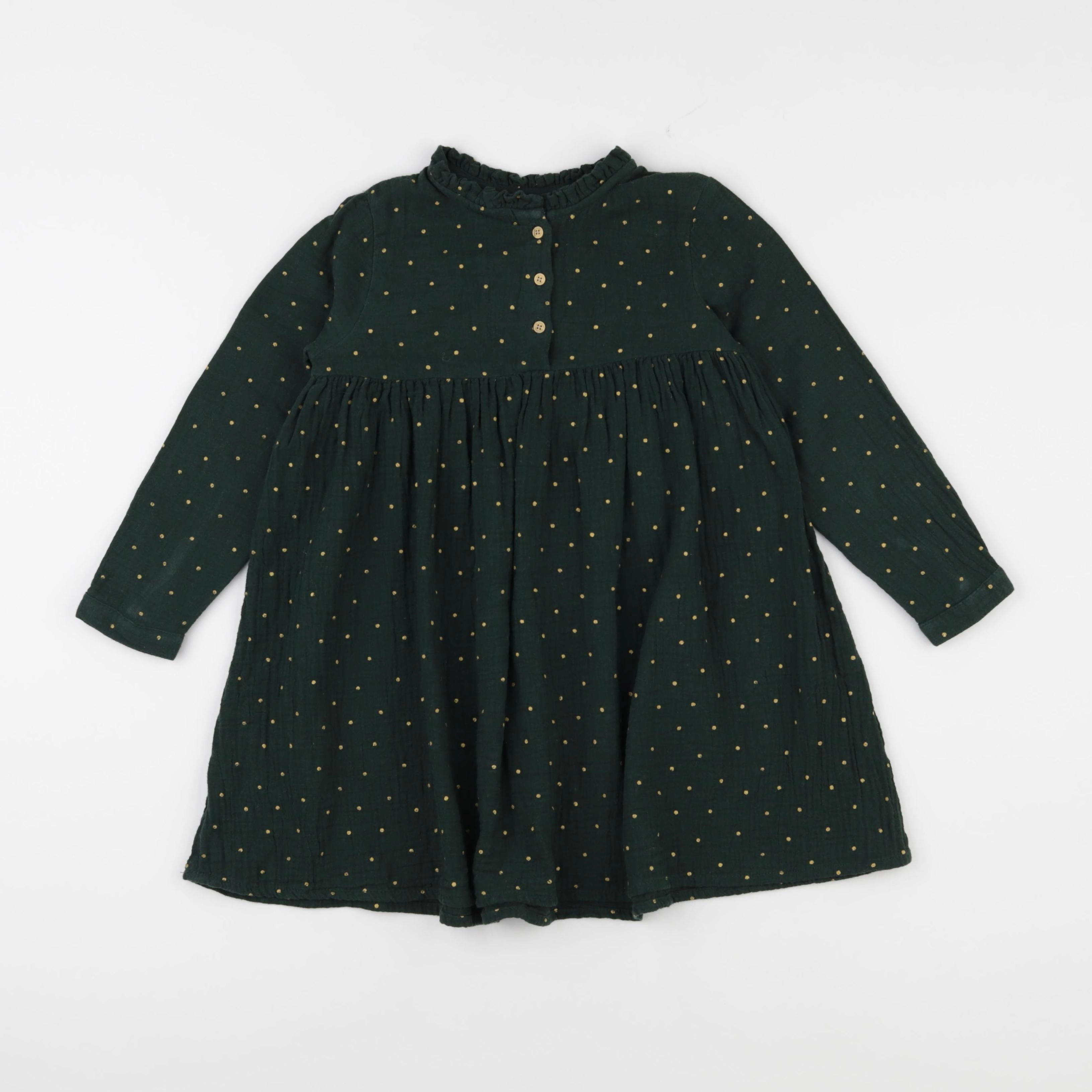Vertbaudet - robe vert - 5 ans