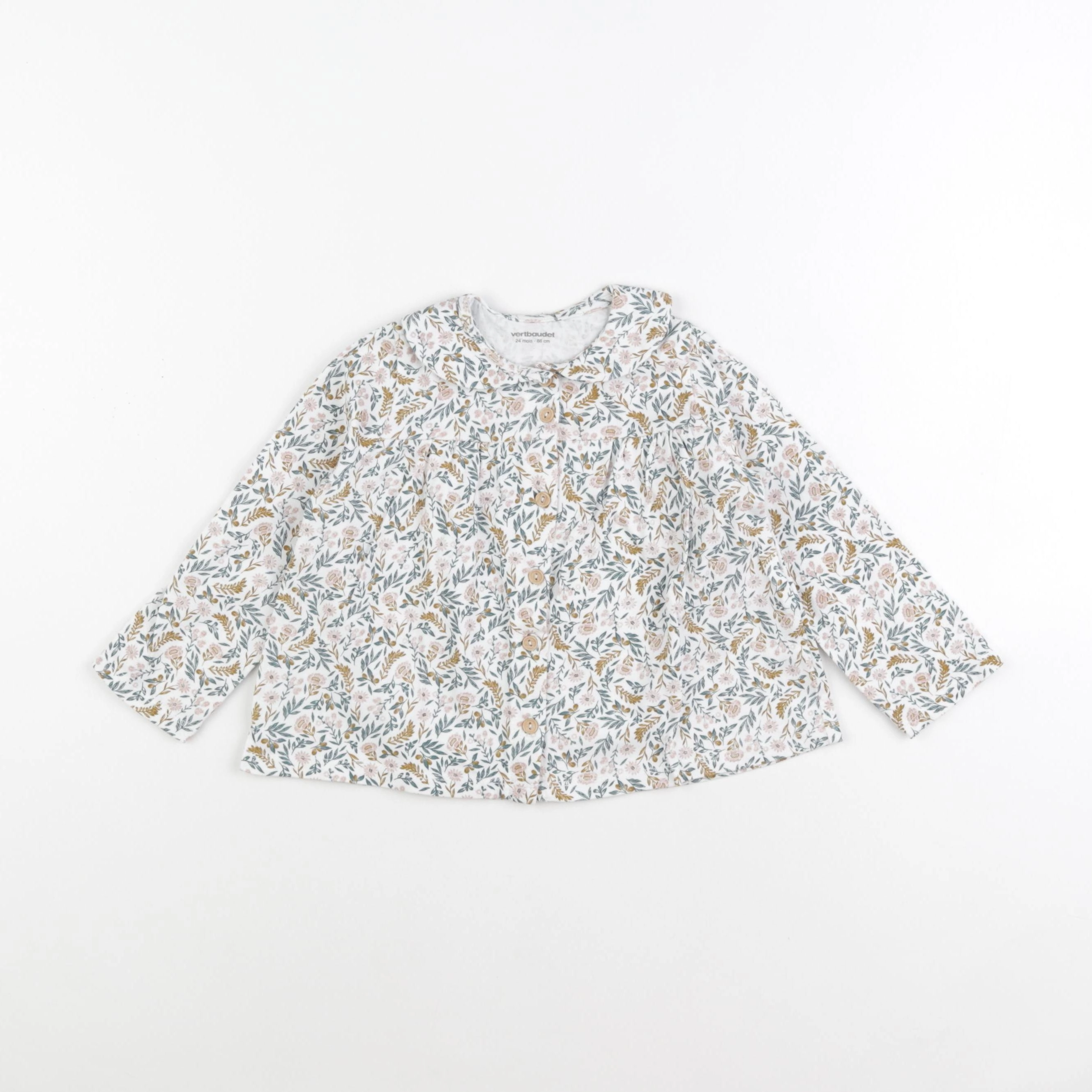 Vertbaudet - tee-shirt blanc - 24 mois