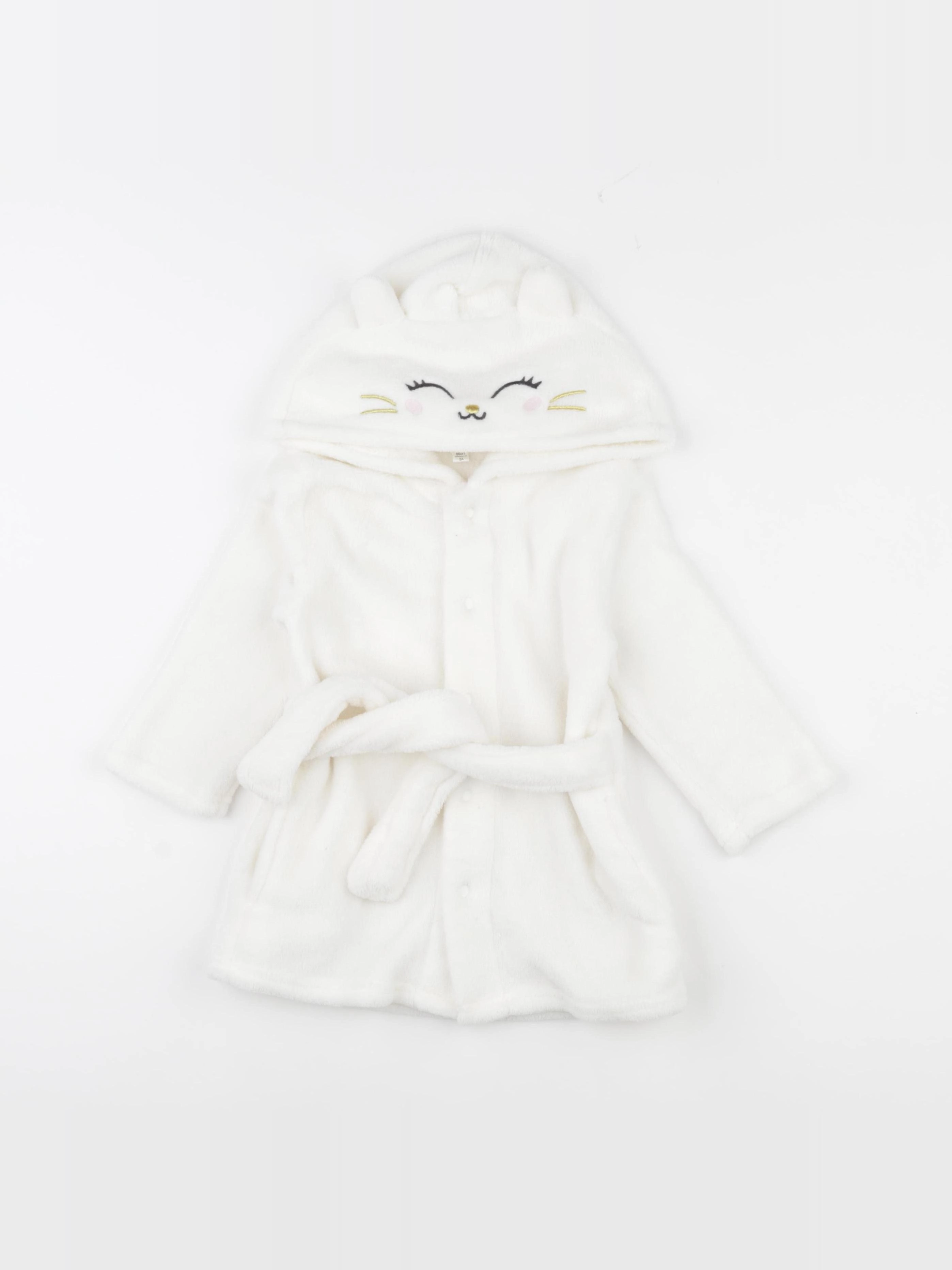 Vertbaudet - robe de chambre blanc - 2 ans
