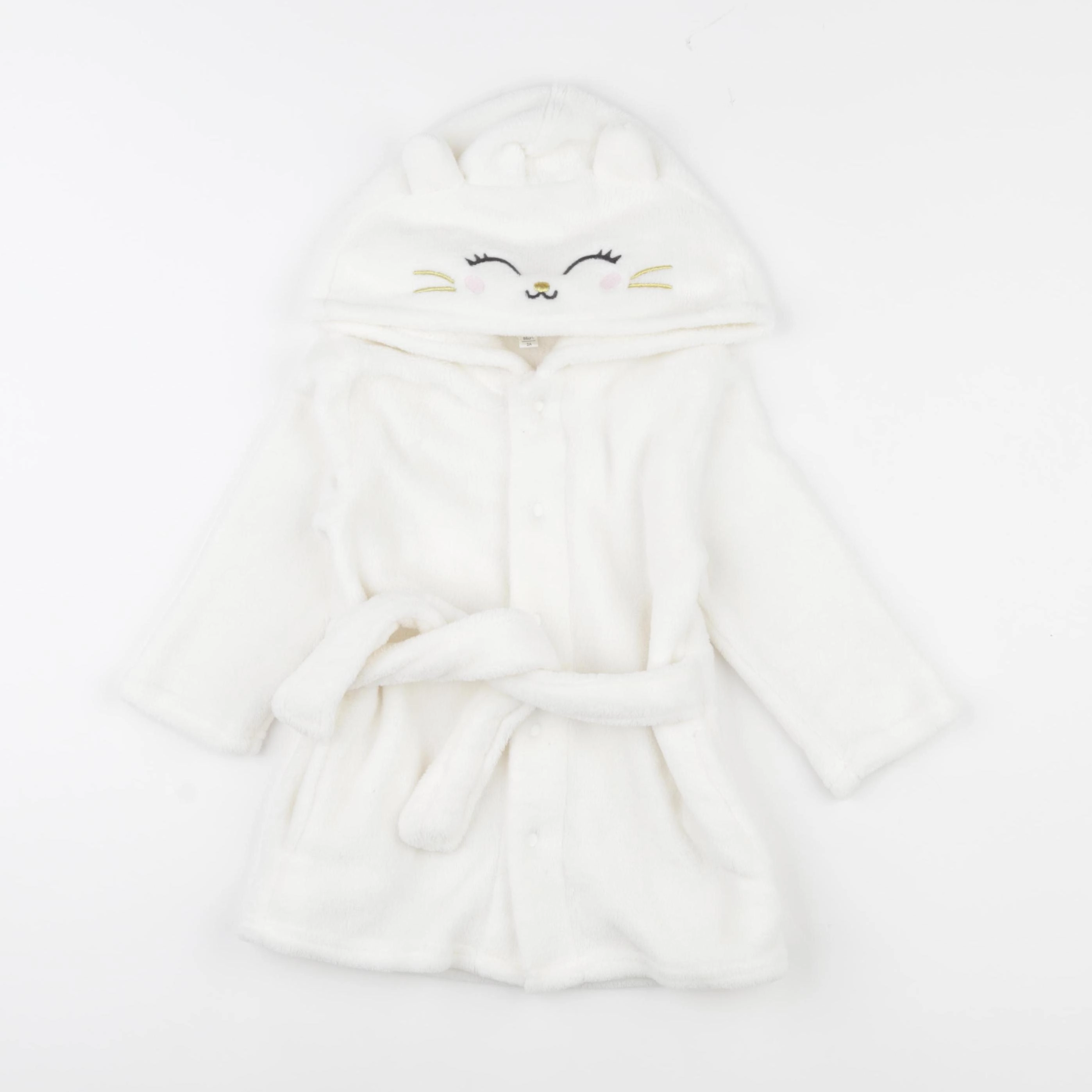 Vertbaudet - robe de chambre blanc - 2 ans