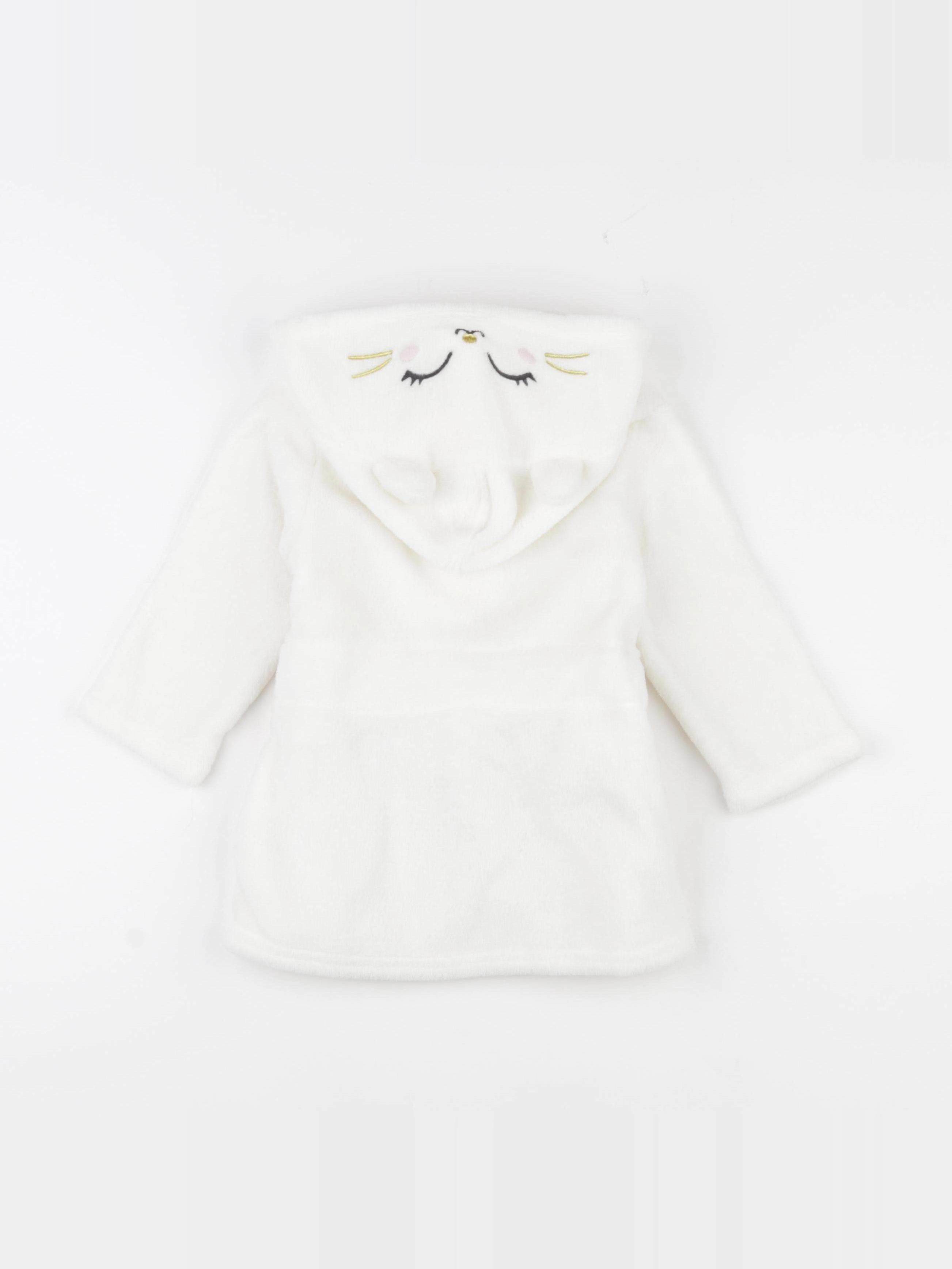Vertbaudet - robe de chambre blanc - 2 ans