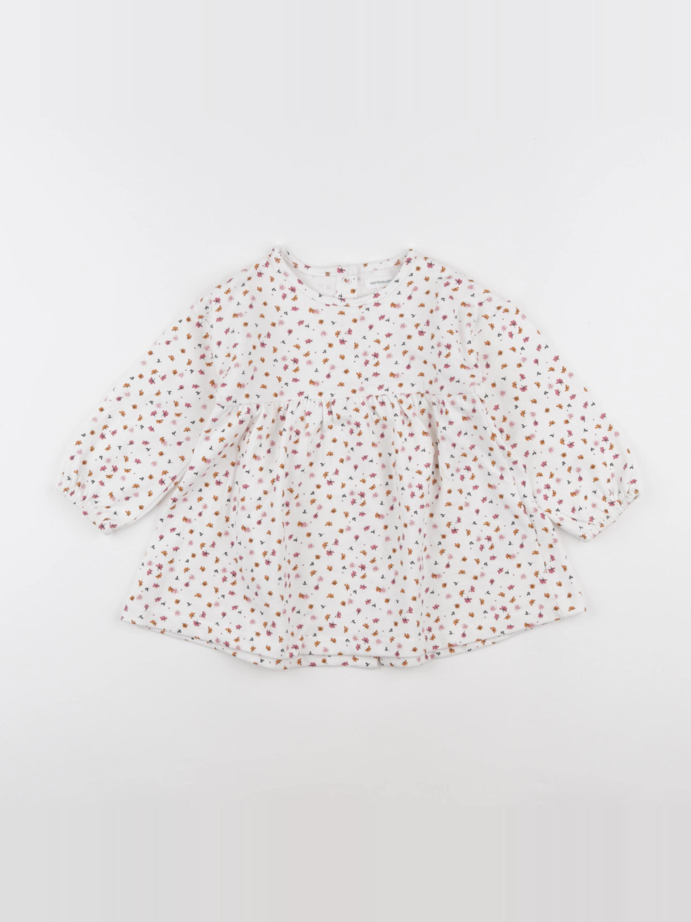 Vertbaudet - robe blanc - 18 mois