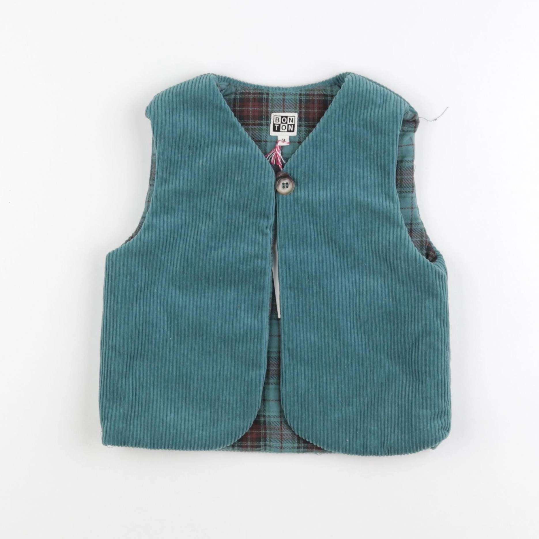Bonton - gilet vert - 3 ans