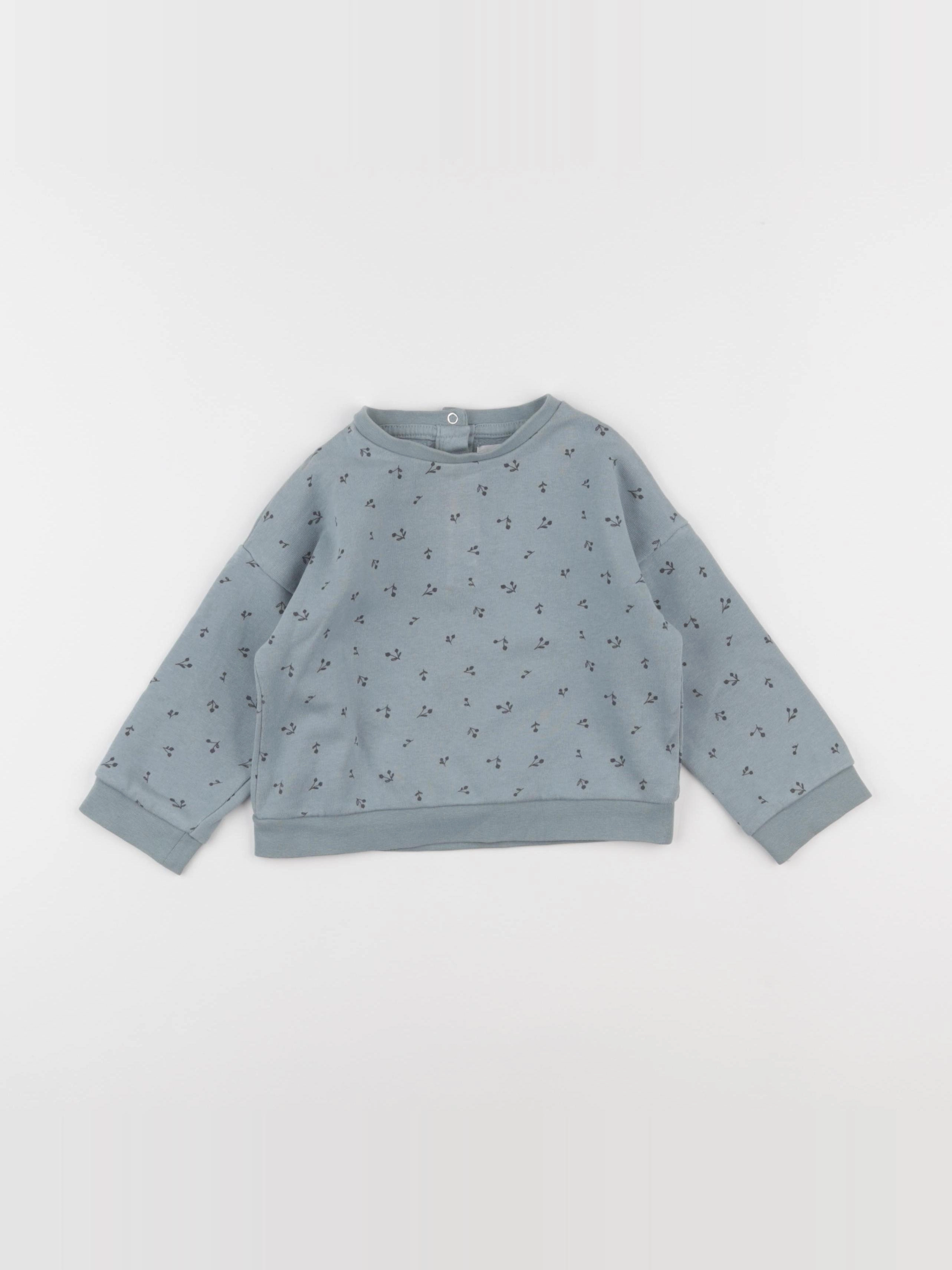 Vertbaudet - sweat bleu - 18 mois
