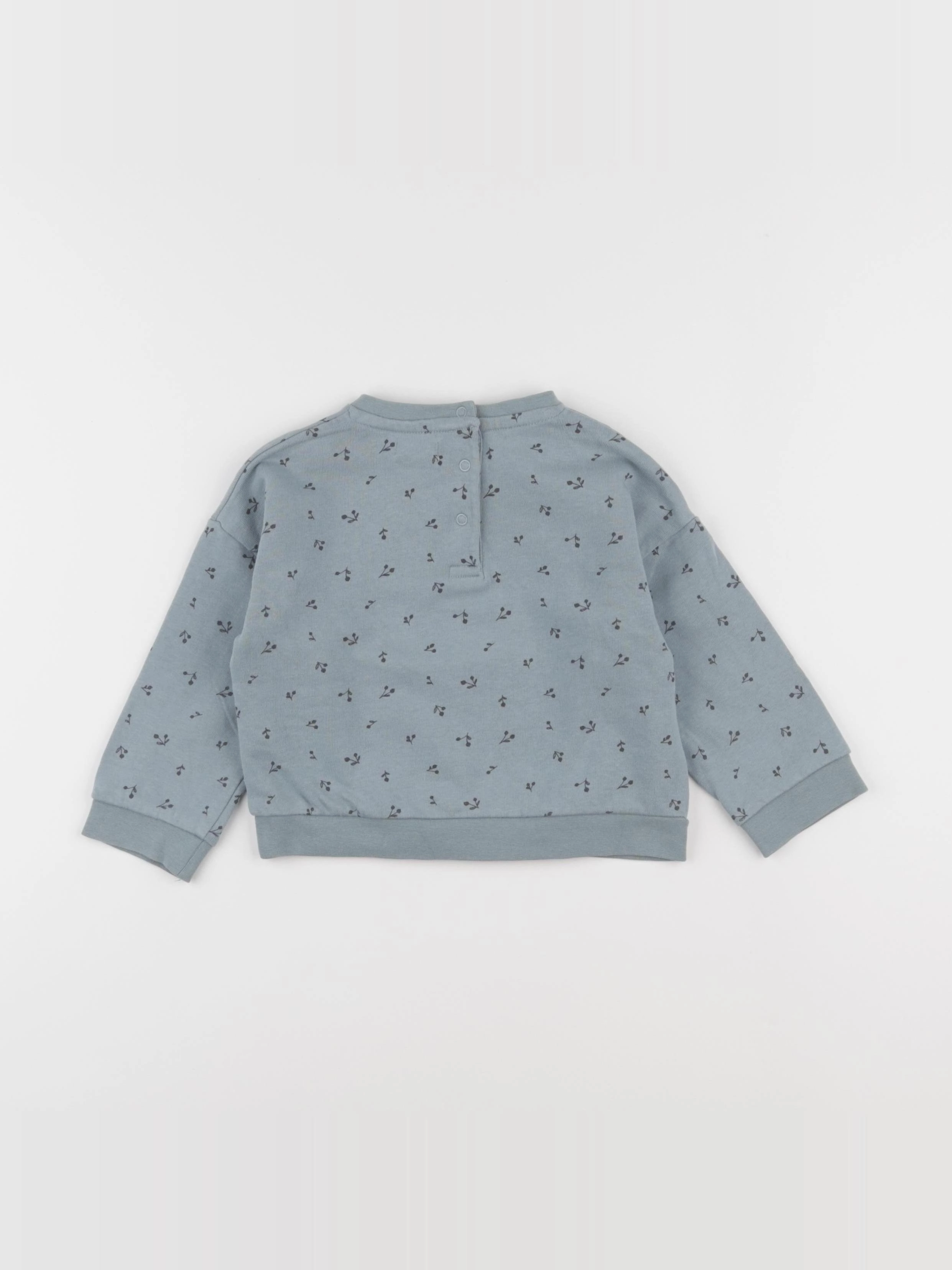 Vertbaudet - sweat bleu - 18 mois