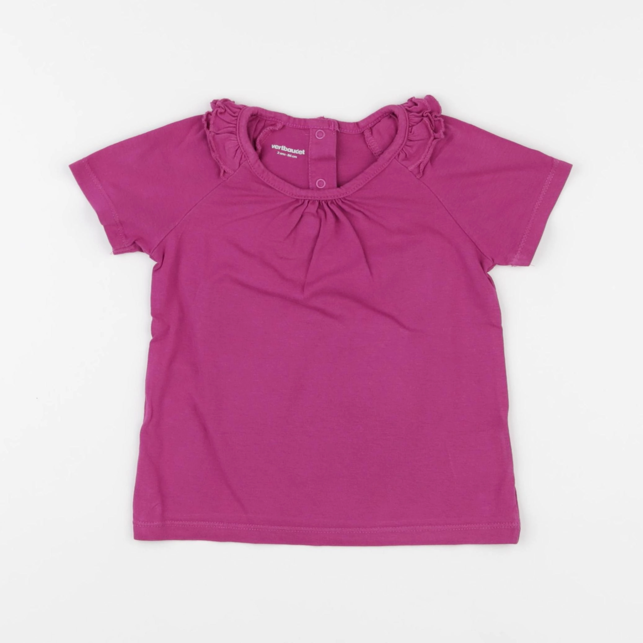 Vertbaudet - tee-shirt violet - 2 ans