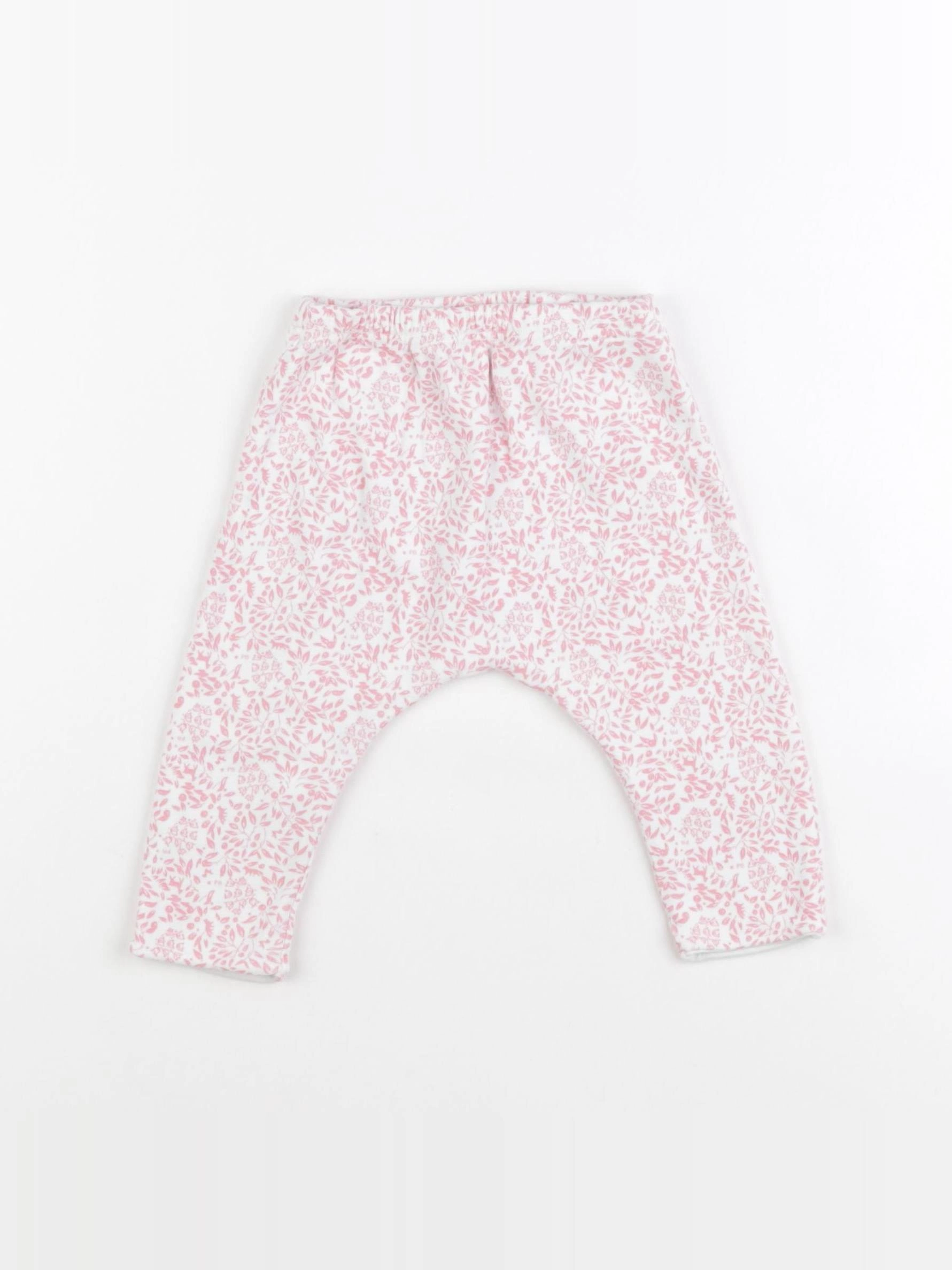 Petit Bateau - sarouel rose - 6 mois