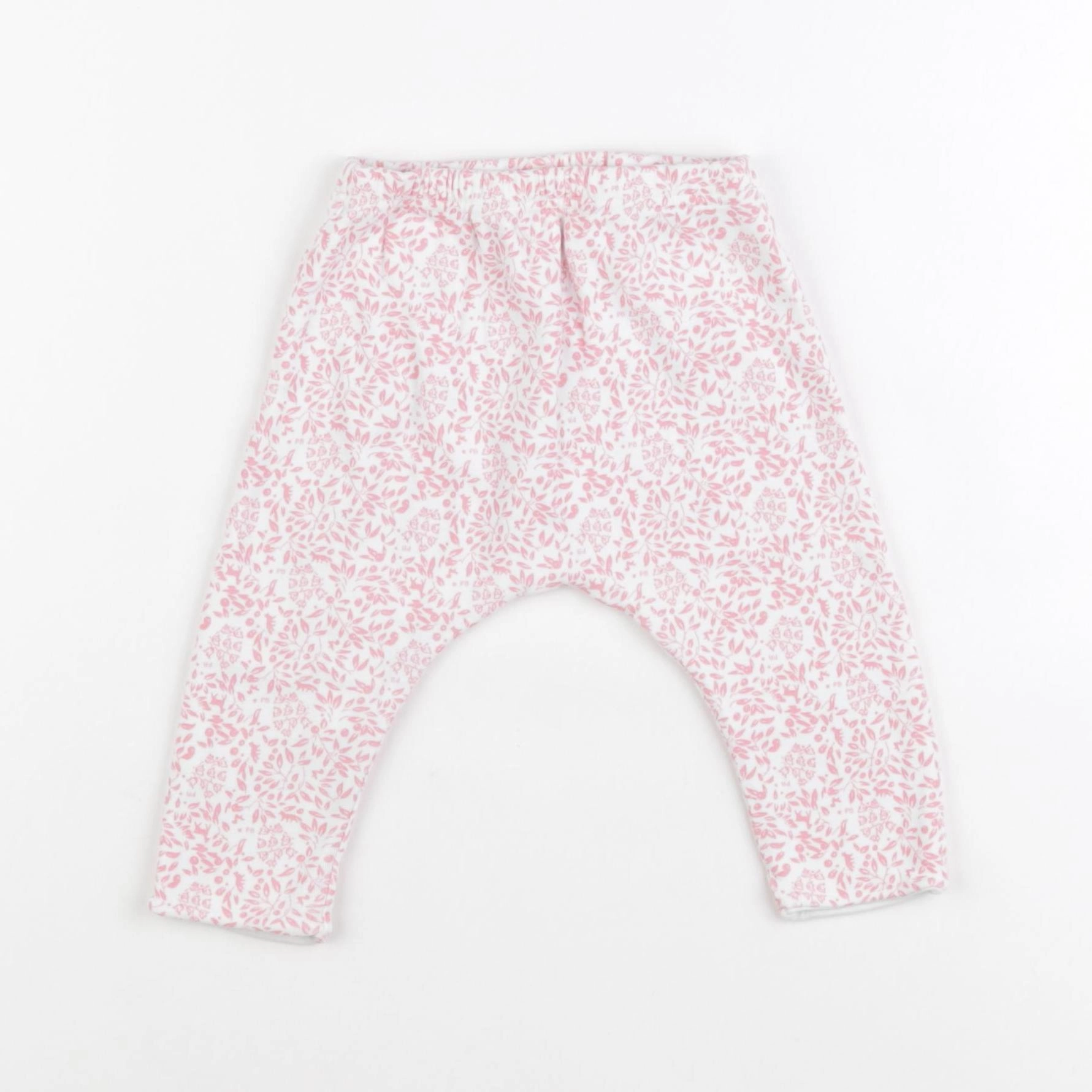 Petit Bateau - sarouel rose - 6 mois