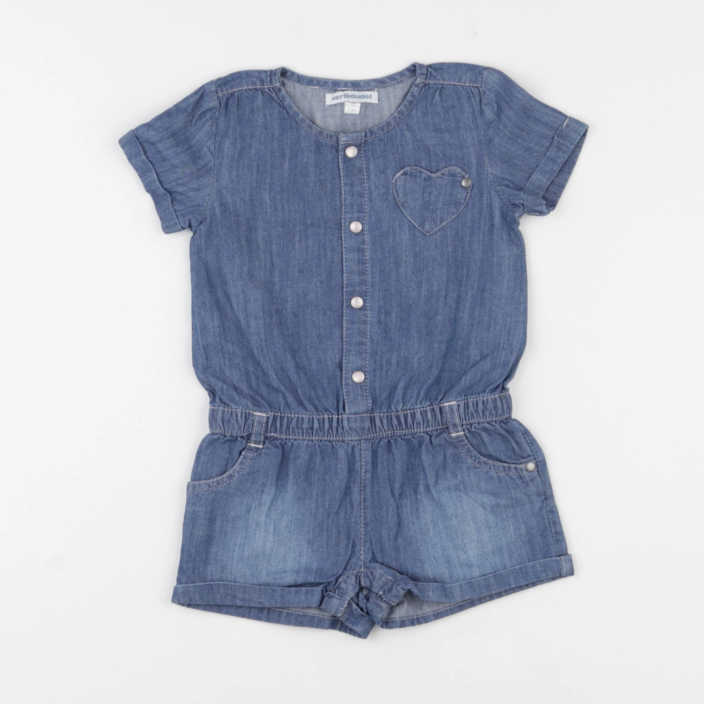 Vertbaudet - combinaison bleu - 2 ans