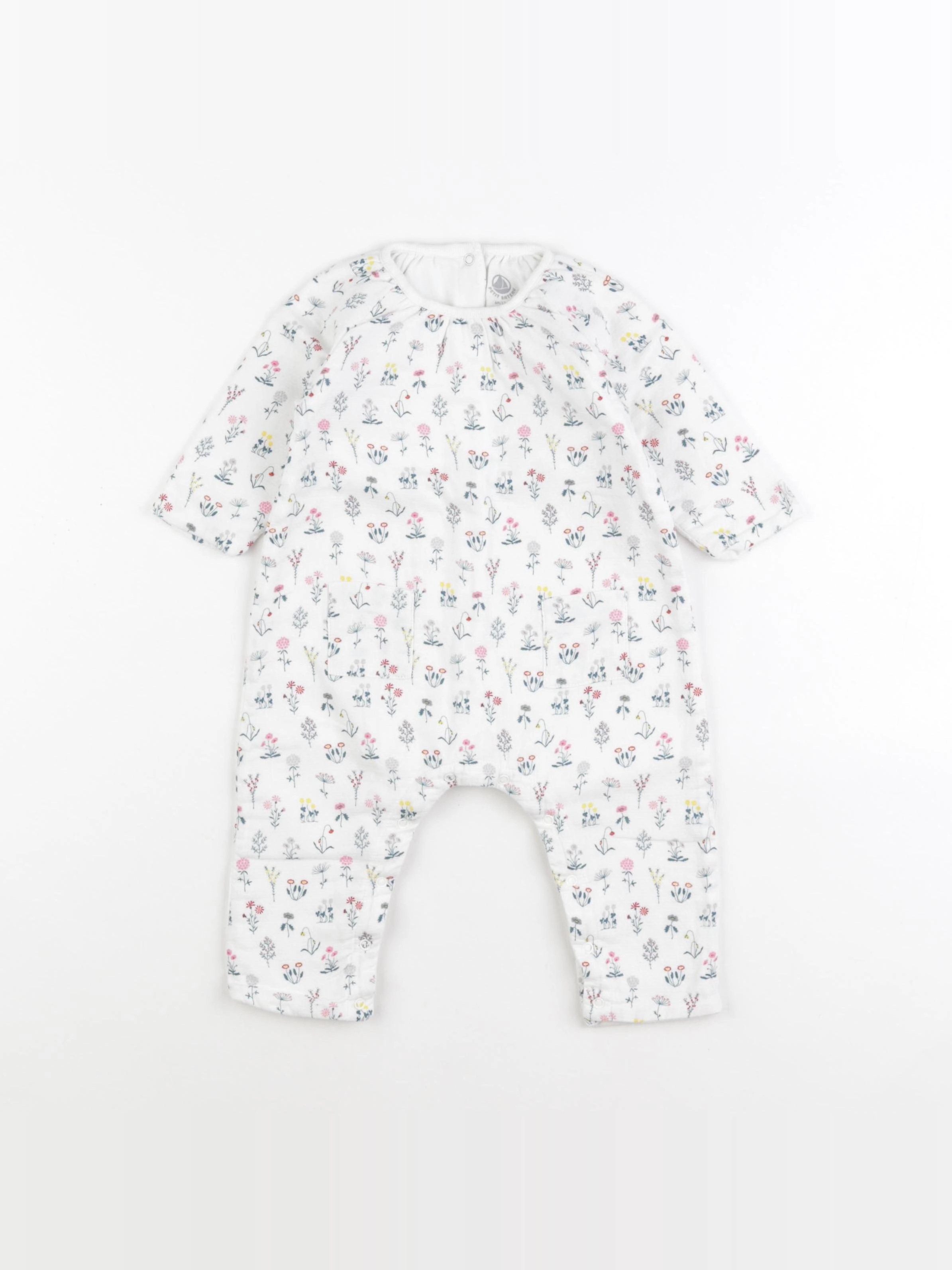 Petit Bateau - combinaison blanc - 6 mois