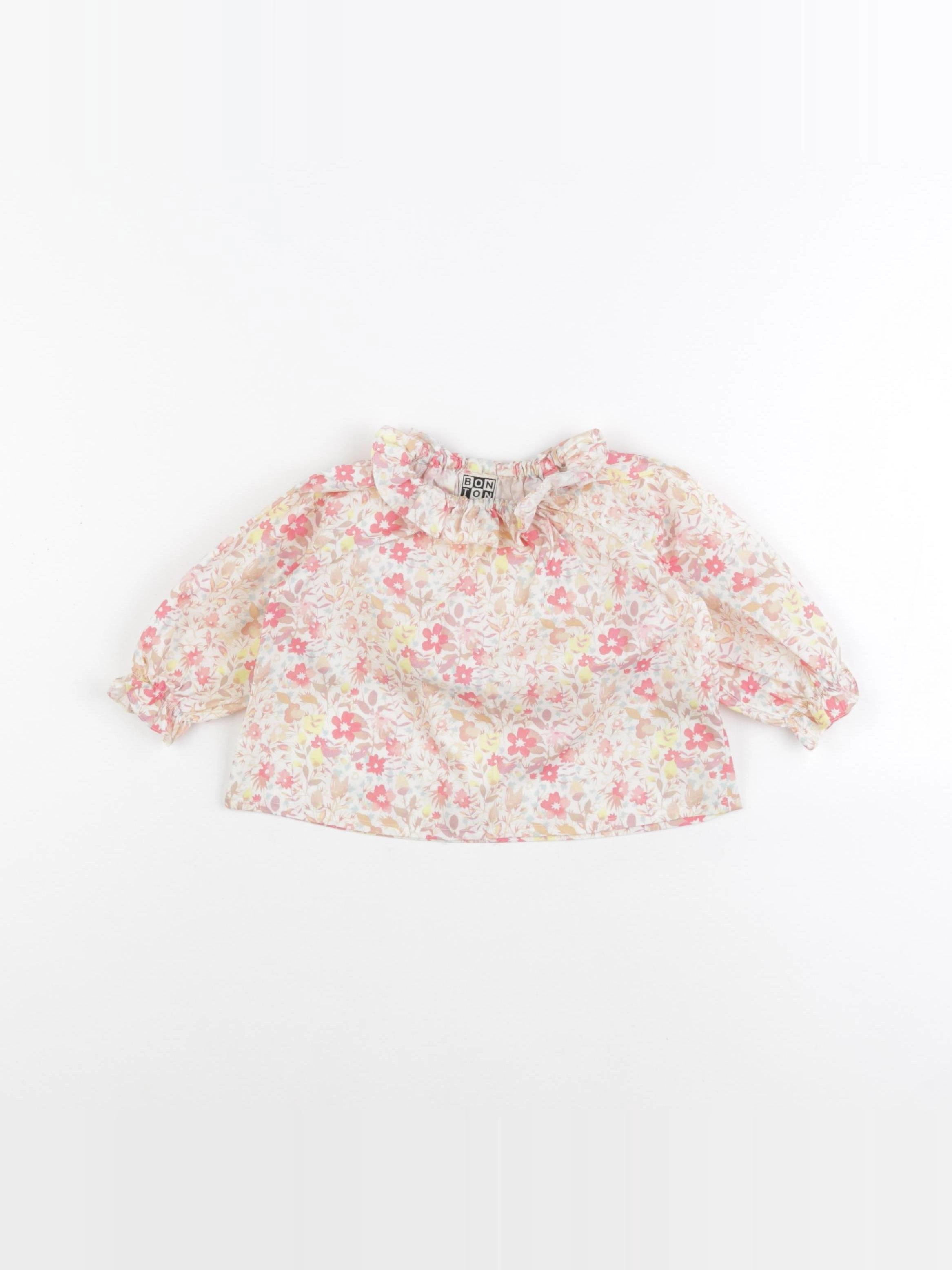 Bonton - blouse rose - 6 mois