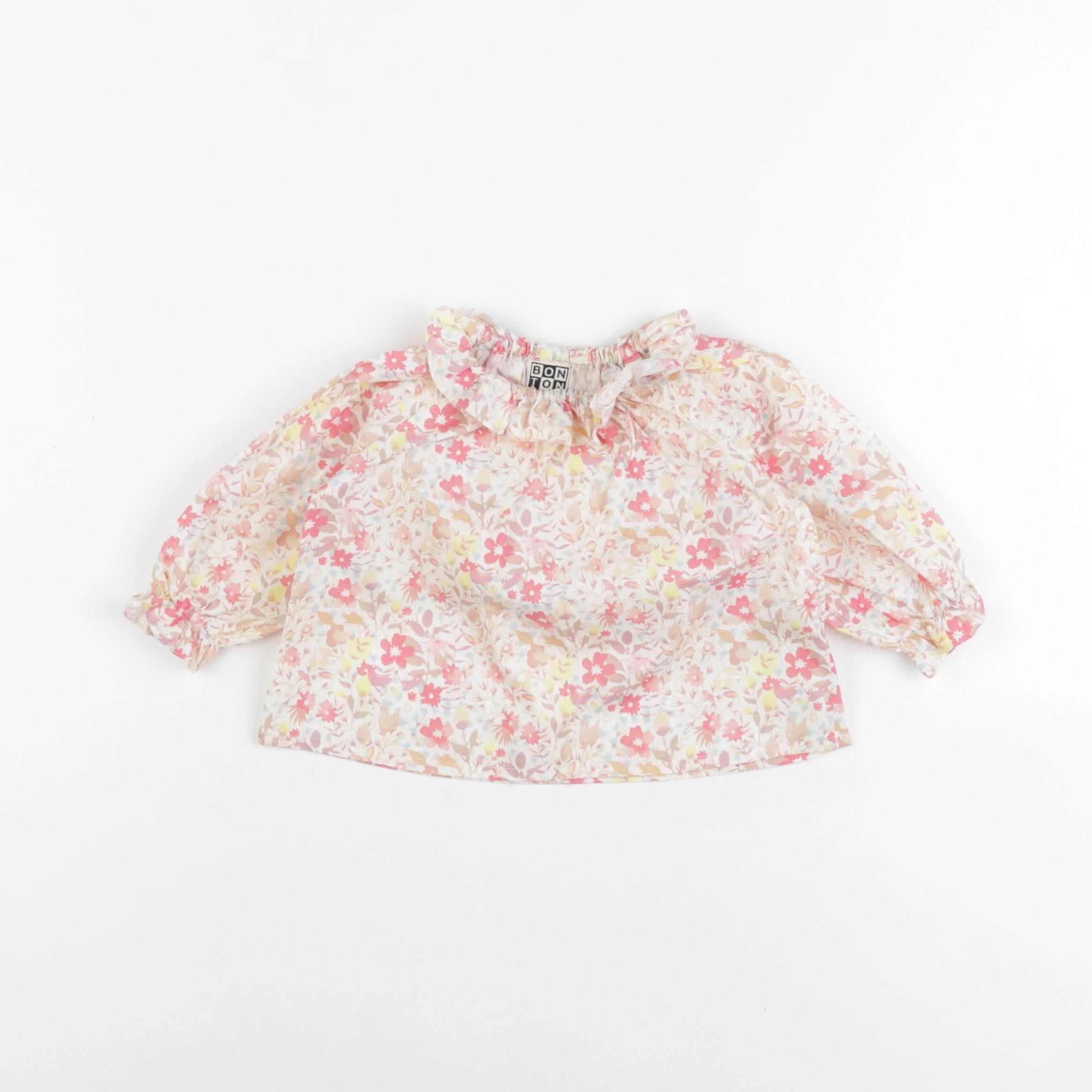 Bonton - blouse rose - 6 mois
