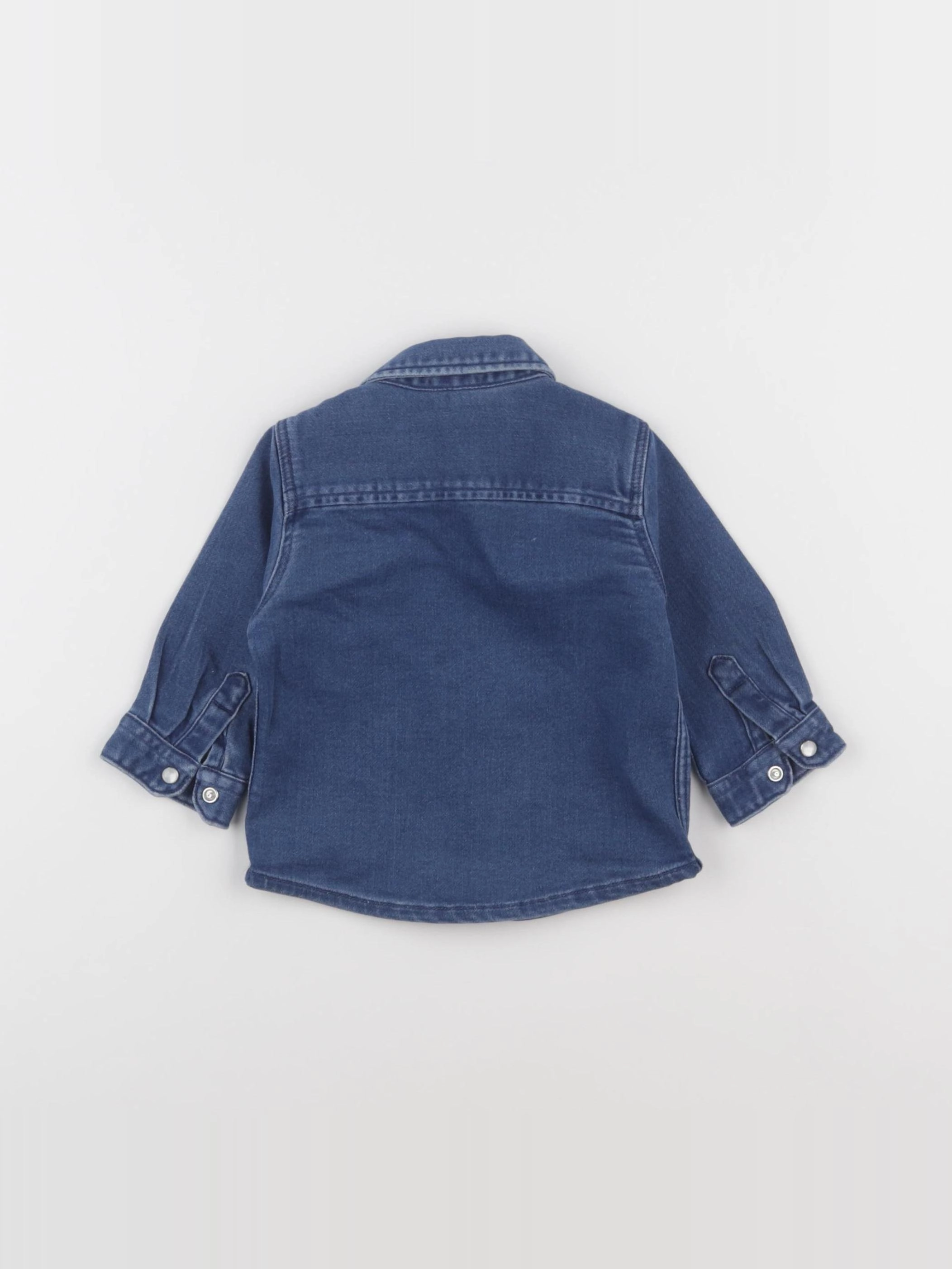 Boutchou - chemise bleu - 6 mois