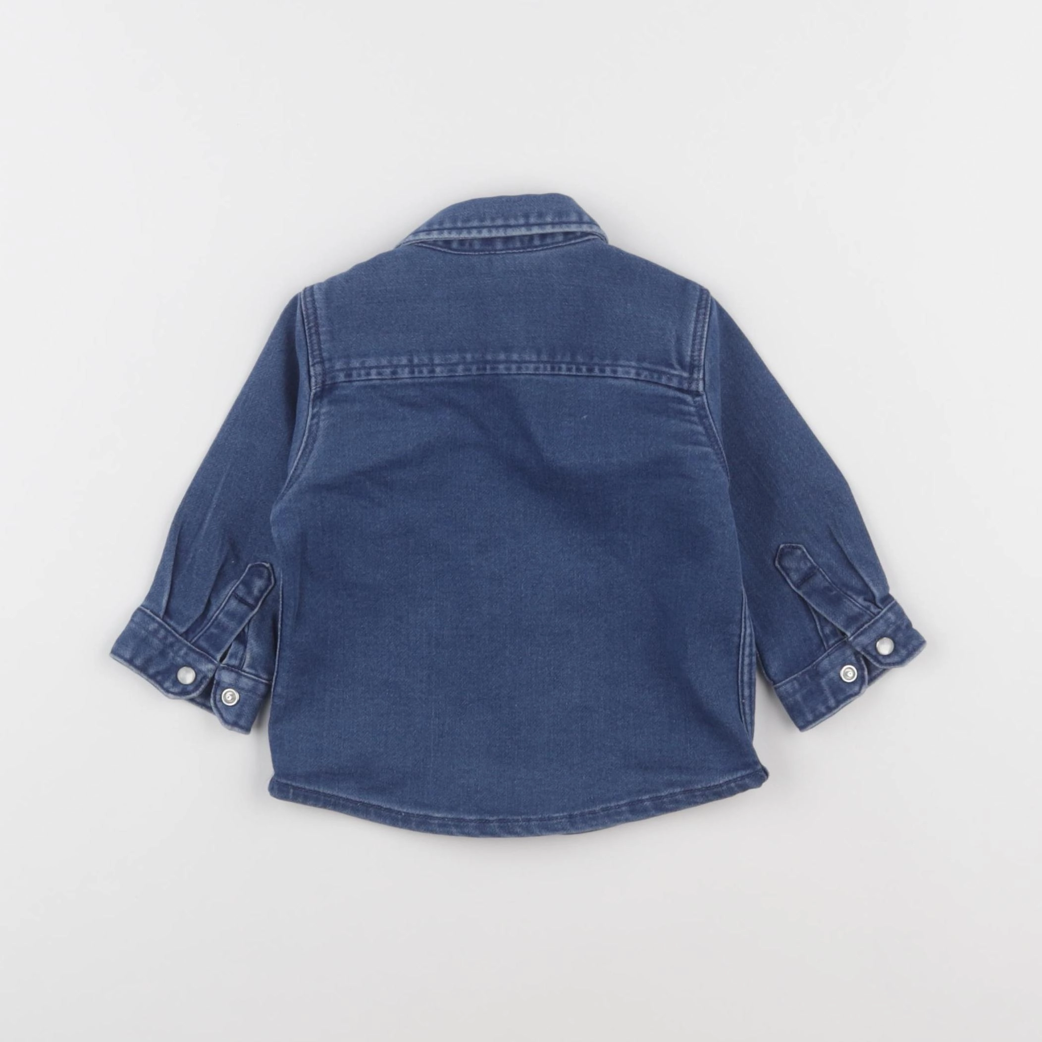 Boutchou - chemise bleu - 6 mois