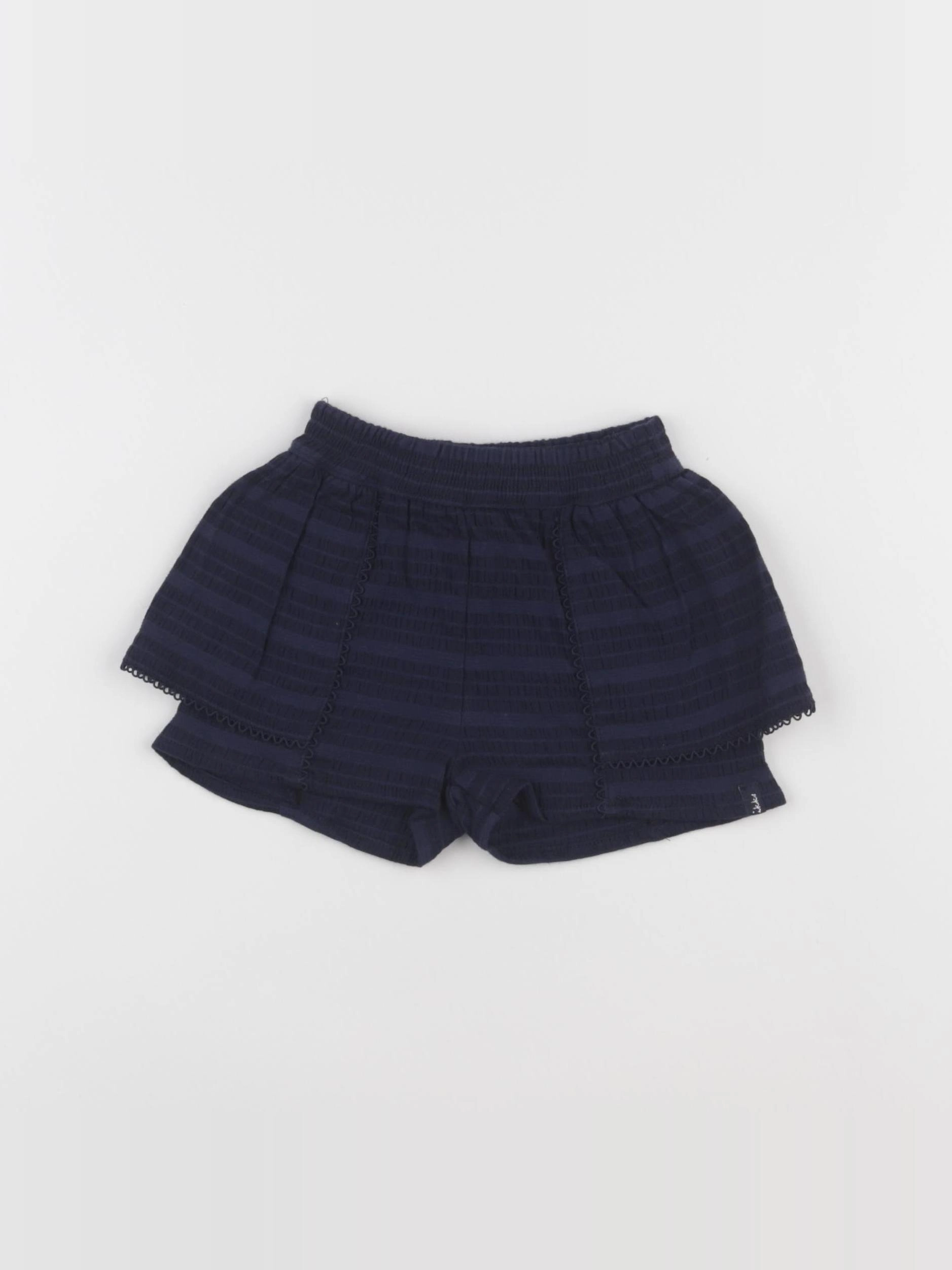 IKKS - short bleu - 6 mois