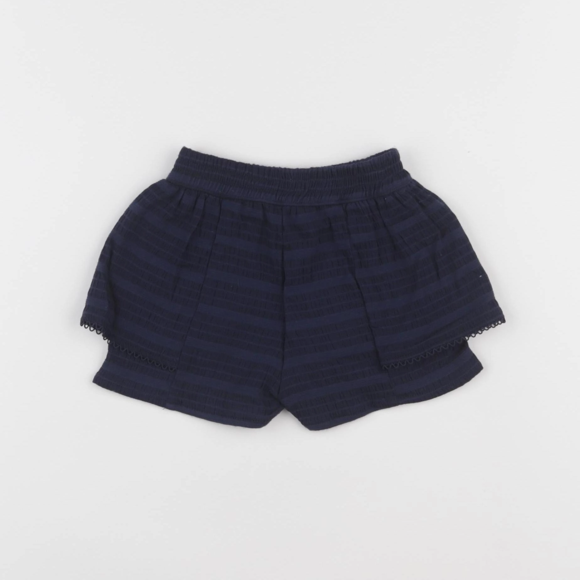IKKS - short bleu - 6 mois