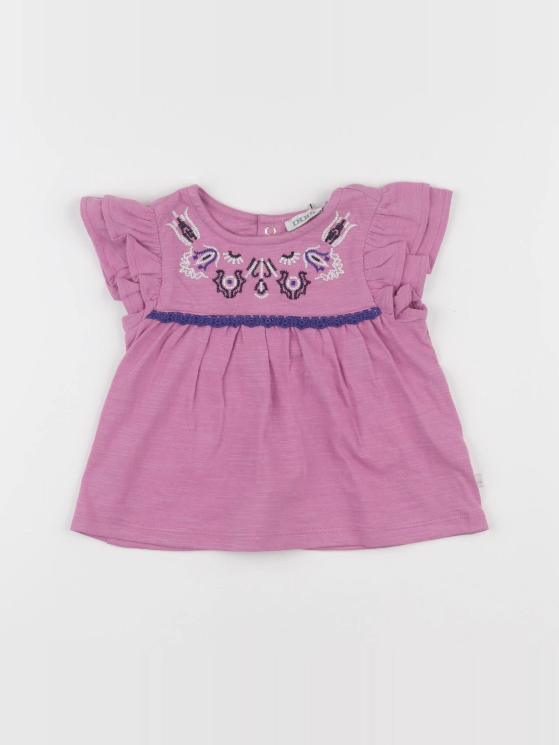 IKKS - tee-shirt rose - 6 mois