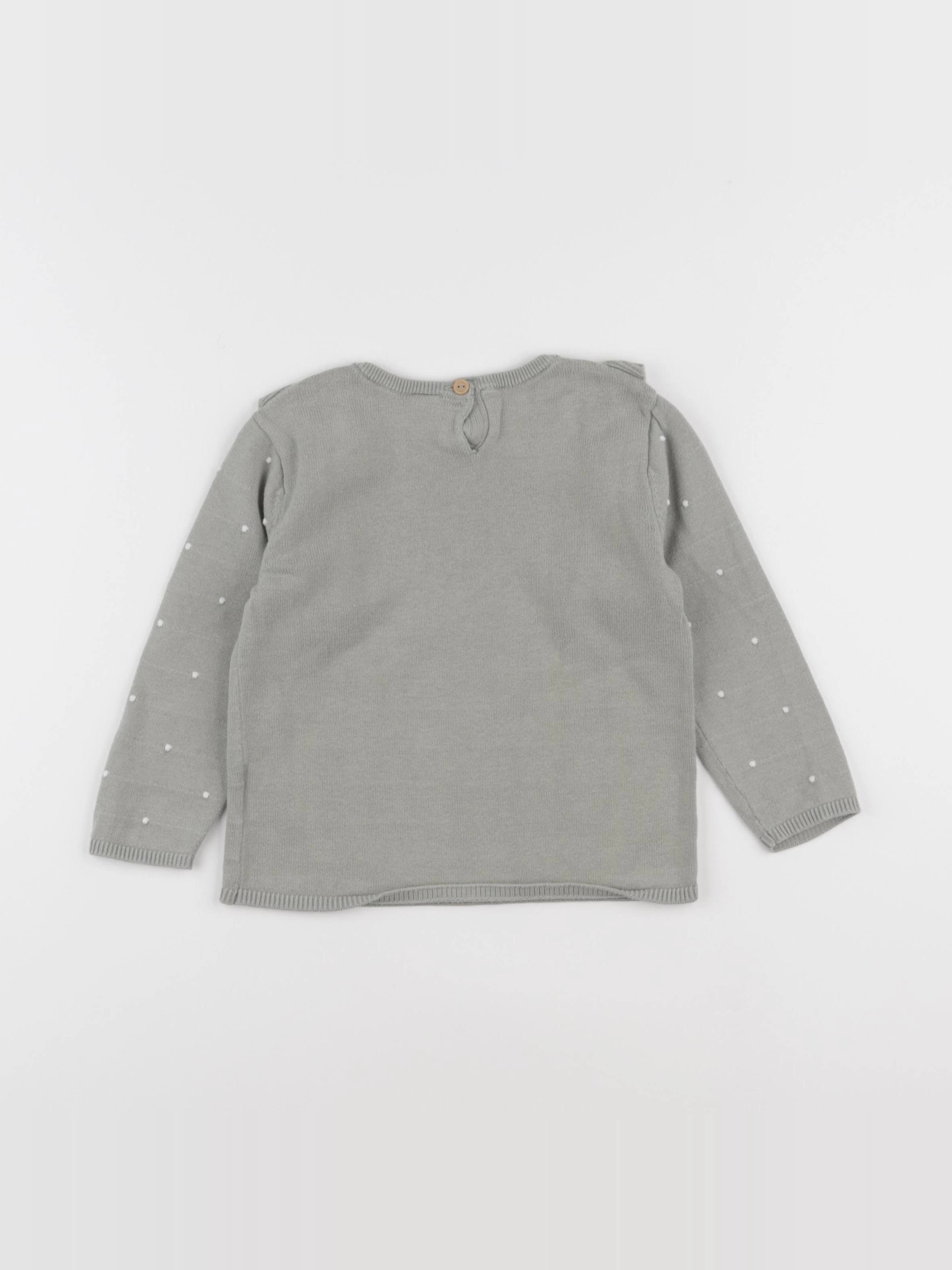 H&M - pull vert - 12/18 mois