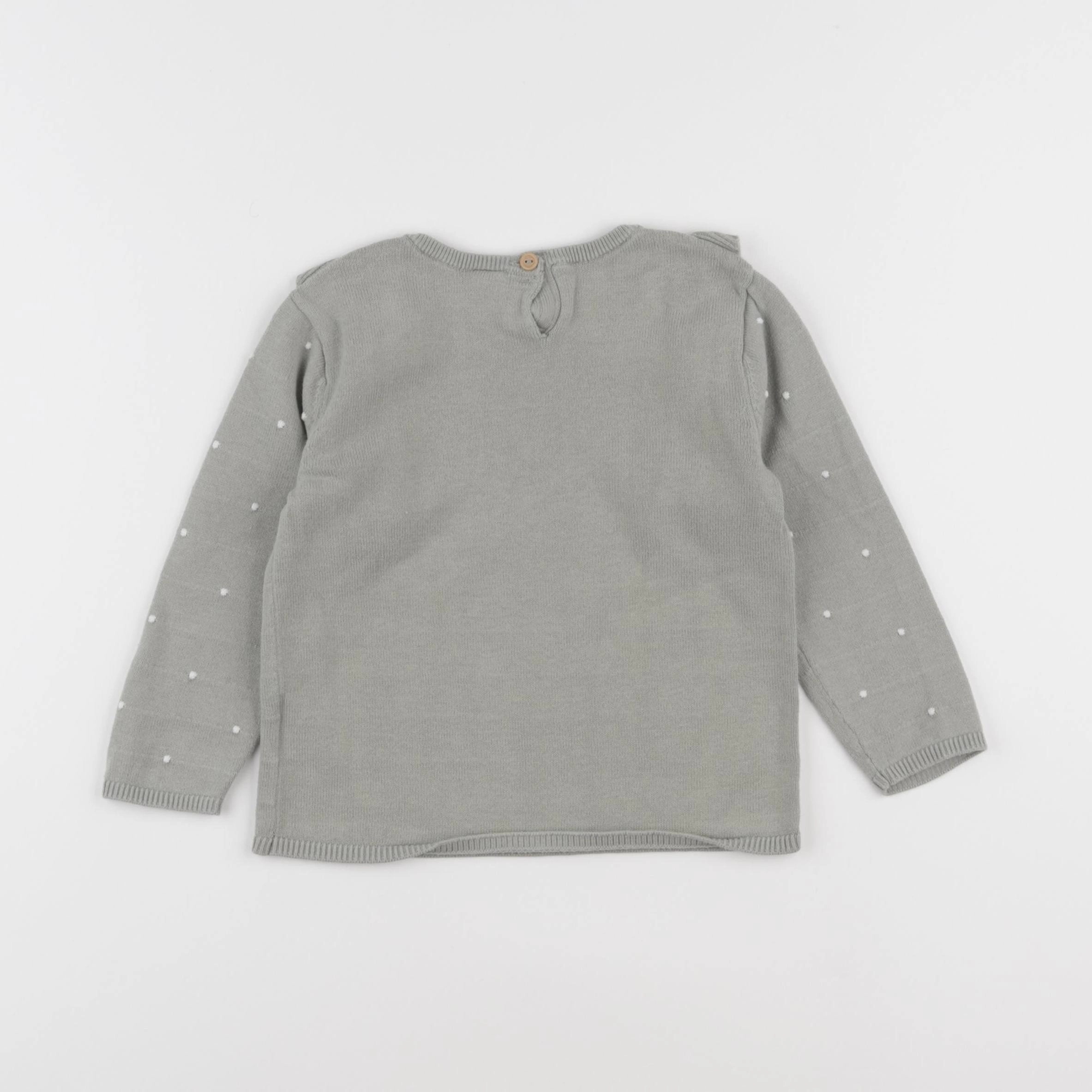 H&M - pull vert - 12/18 mois