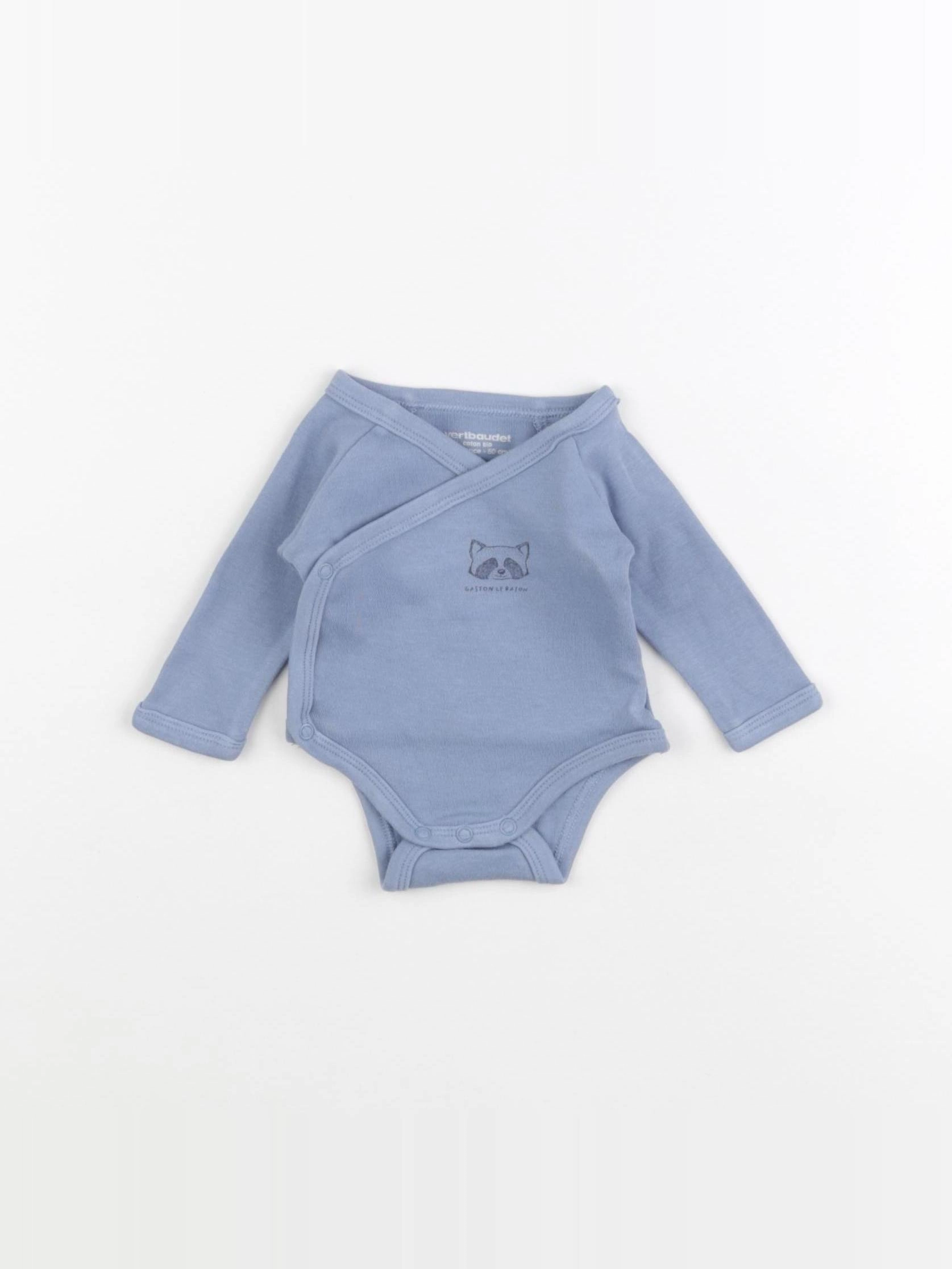 Vertbaudet - body bleu - 0 mois