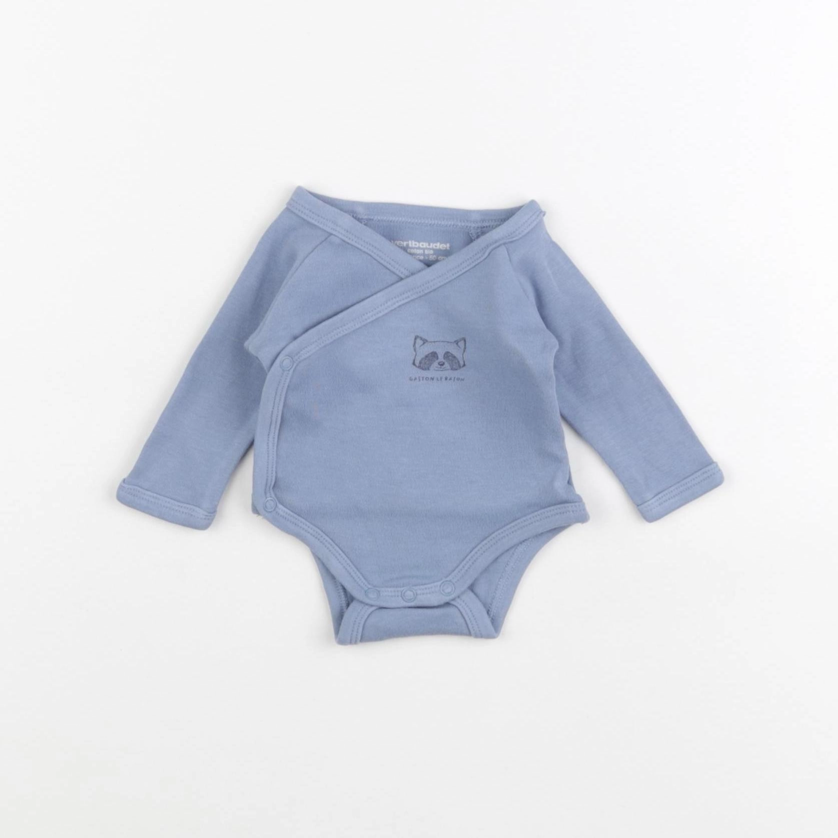 Vertbaudet - body bleu - 0 mois