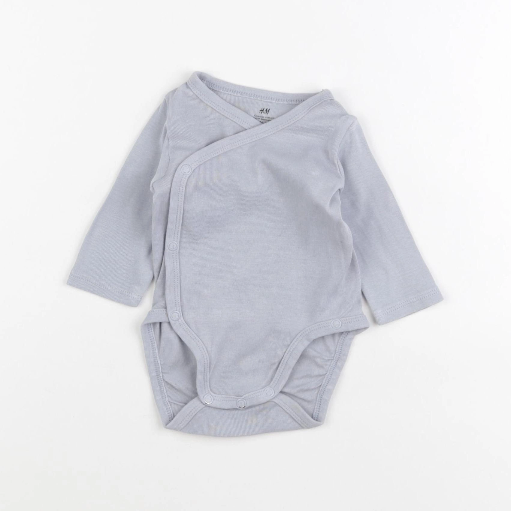 H&M - body bleu - 1/2 mois