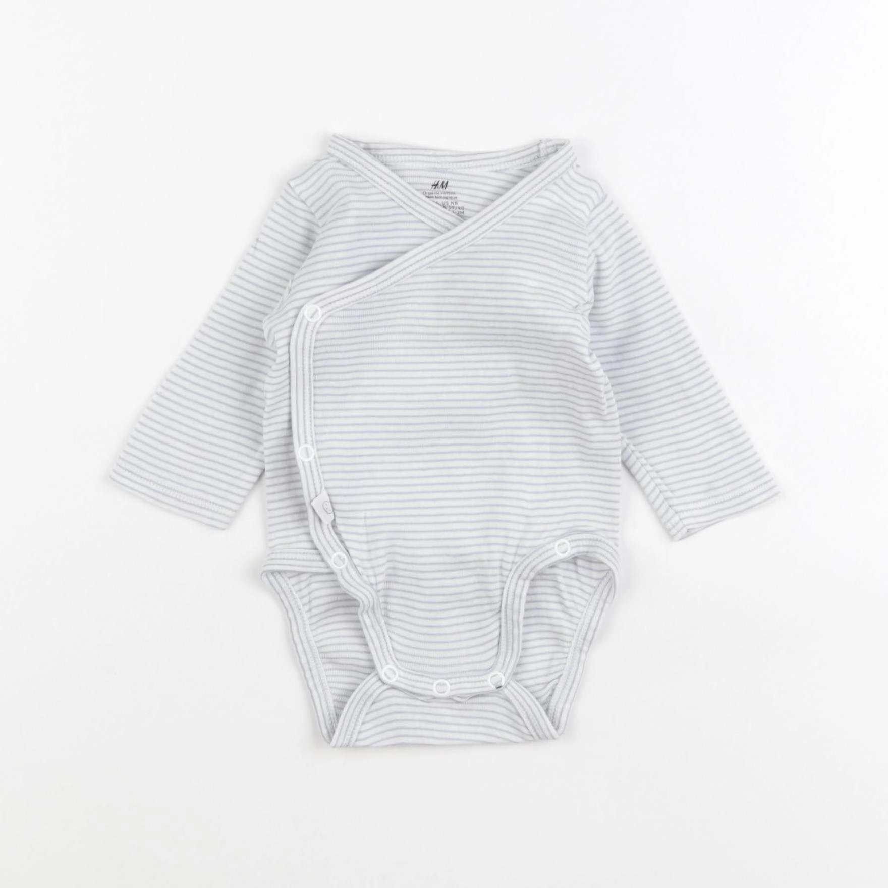 H&M - body bleu - 1/2 mois