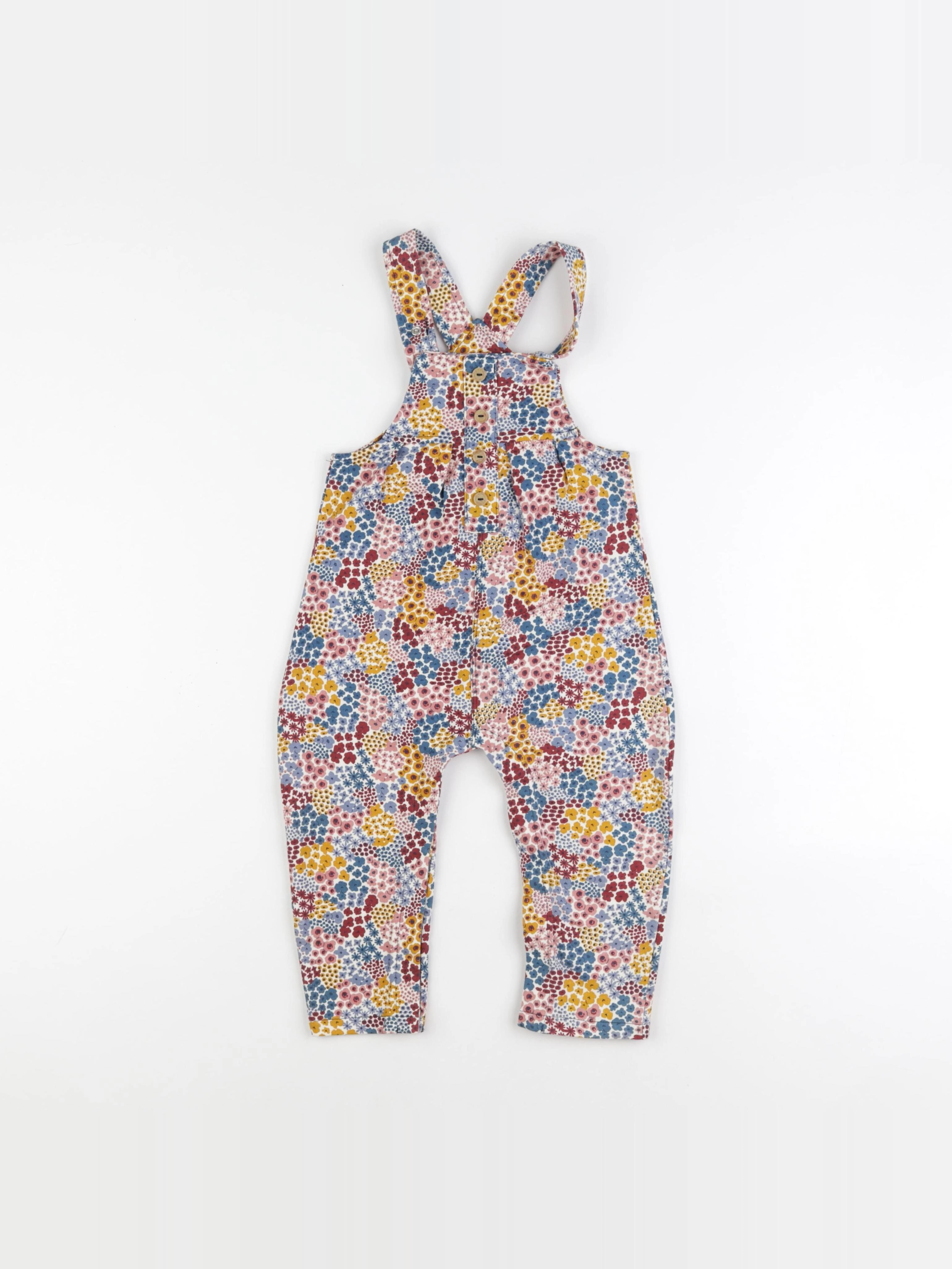Vertbaudet - salopette multicolore - 24 mois