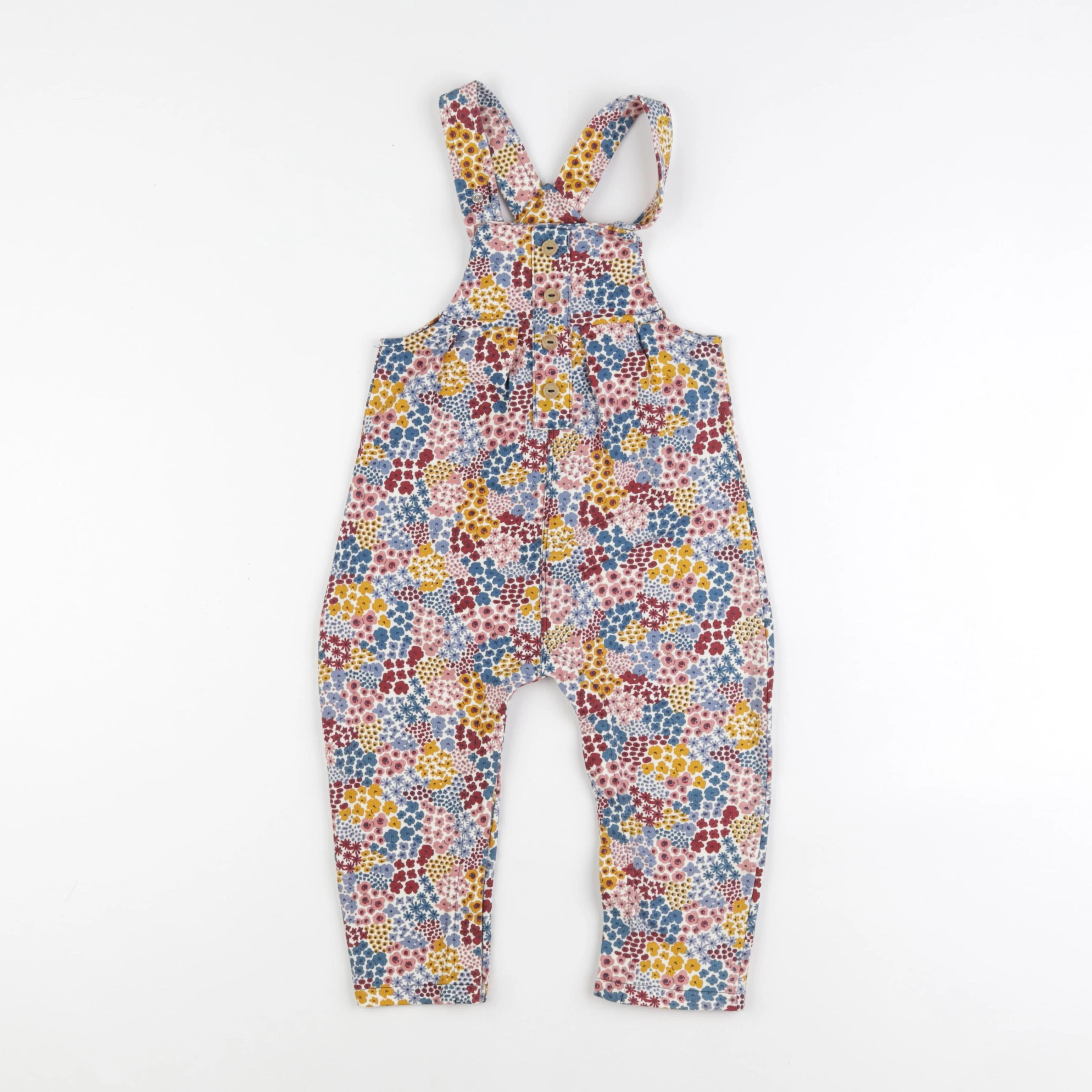 Vertbaudet - salopette multicolore - 24 mois