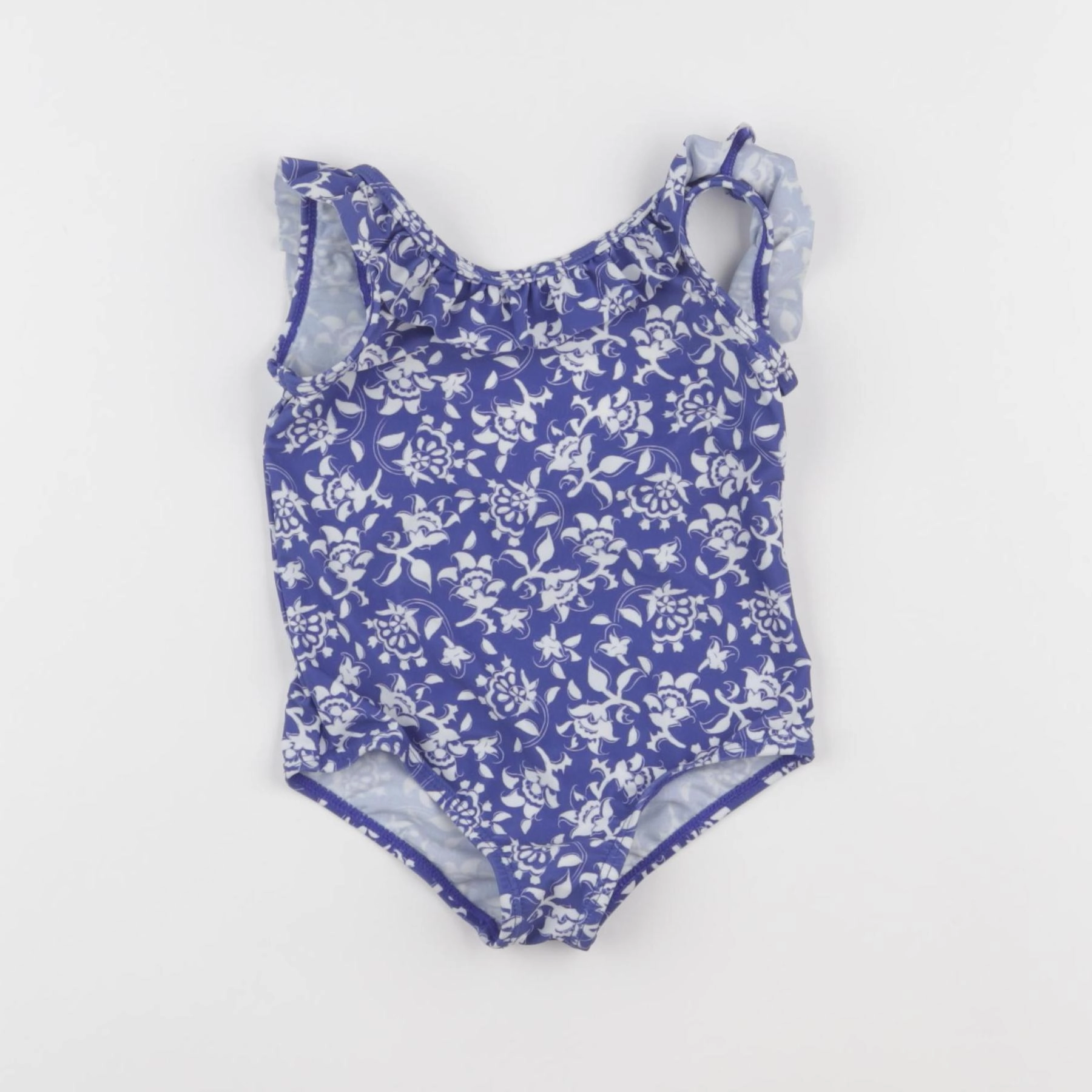 Vertbaudet - maillot de bain bleu - 12 mois